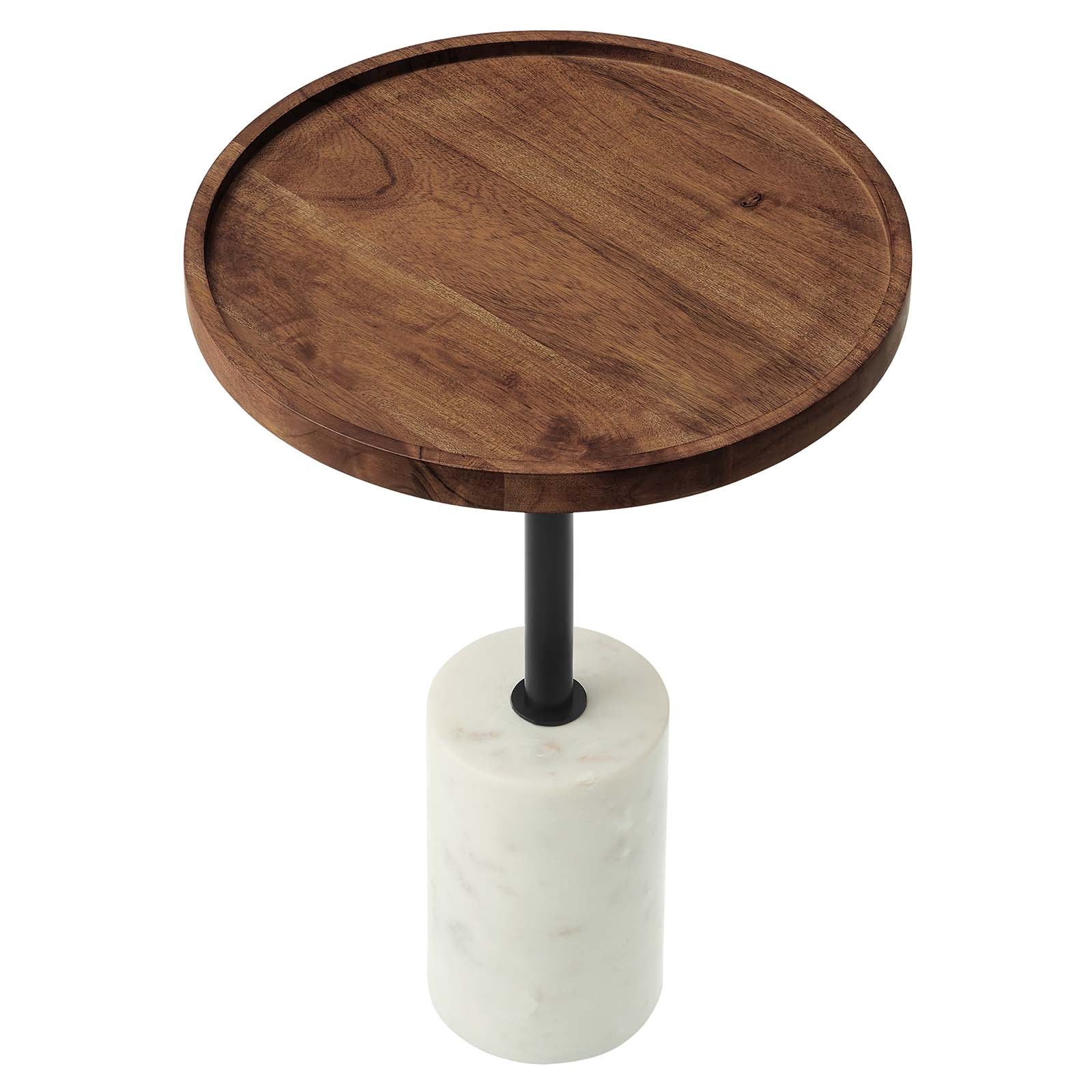 Amina Round Acacia Wood Side Table By Modway - EEI-6607 - Image 3