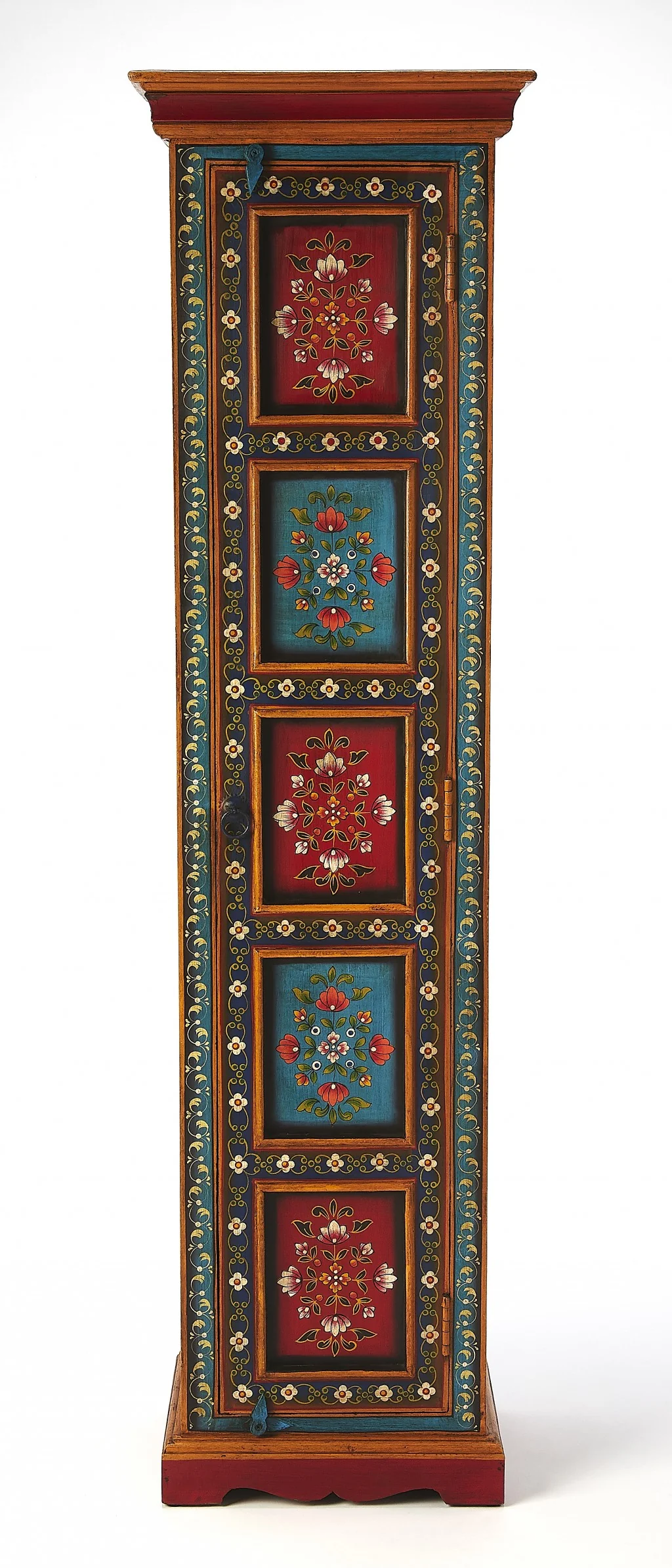 Amir Hand Painted Tall Cabinet By Homeroots - Image 2