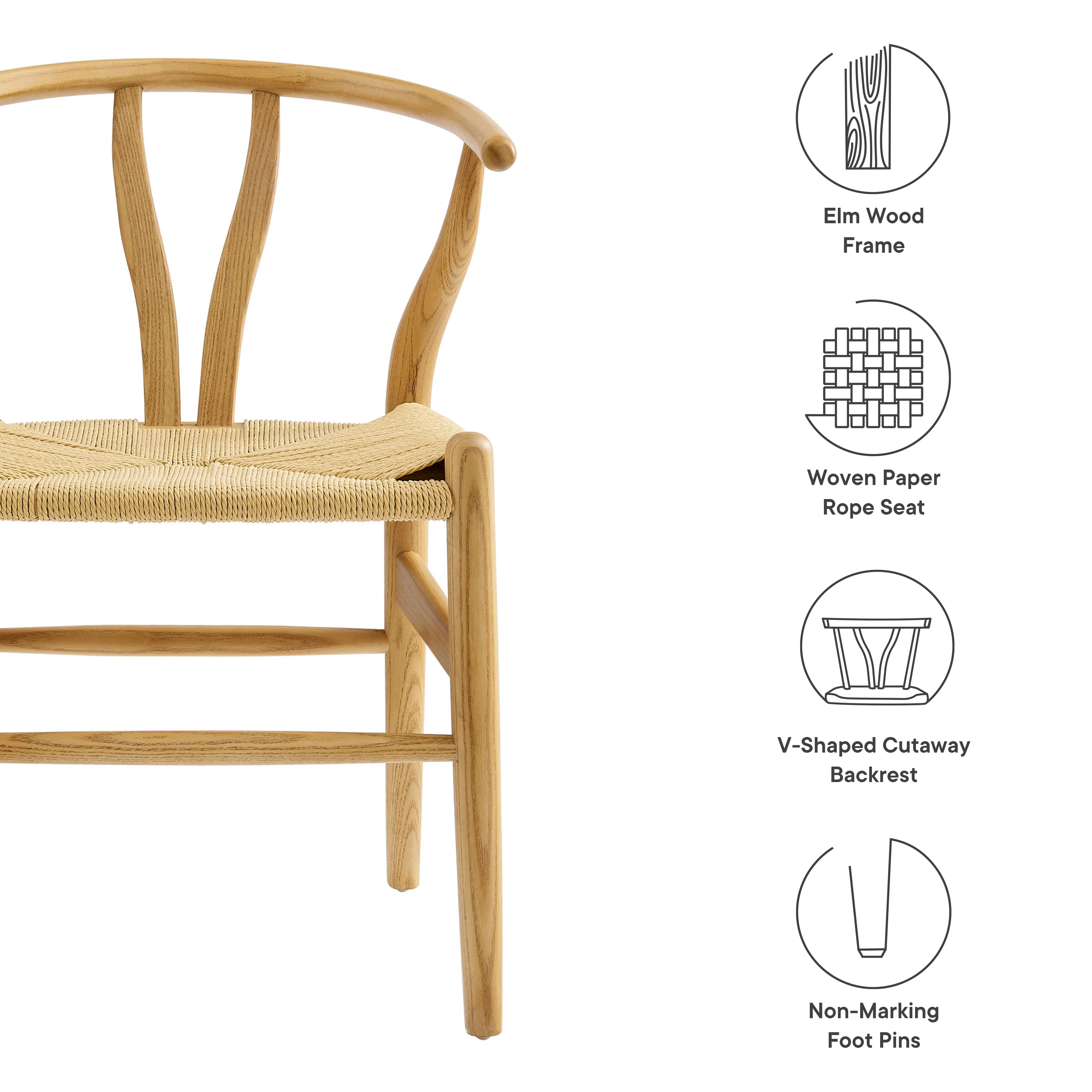 Amish 29" Wood Dining Chair by Modway - Image 29