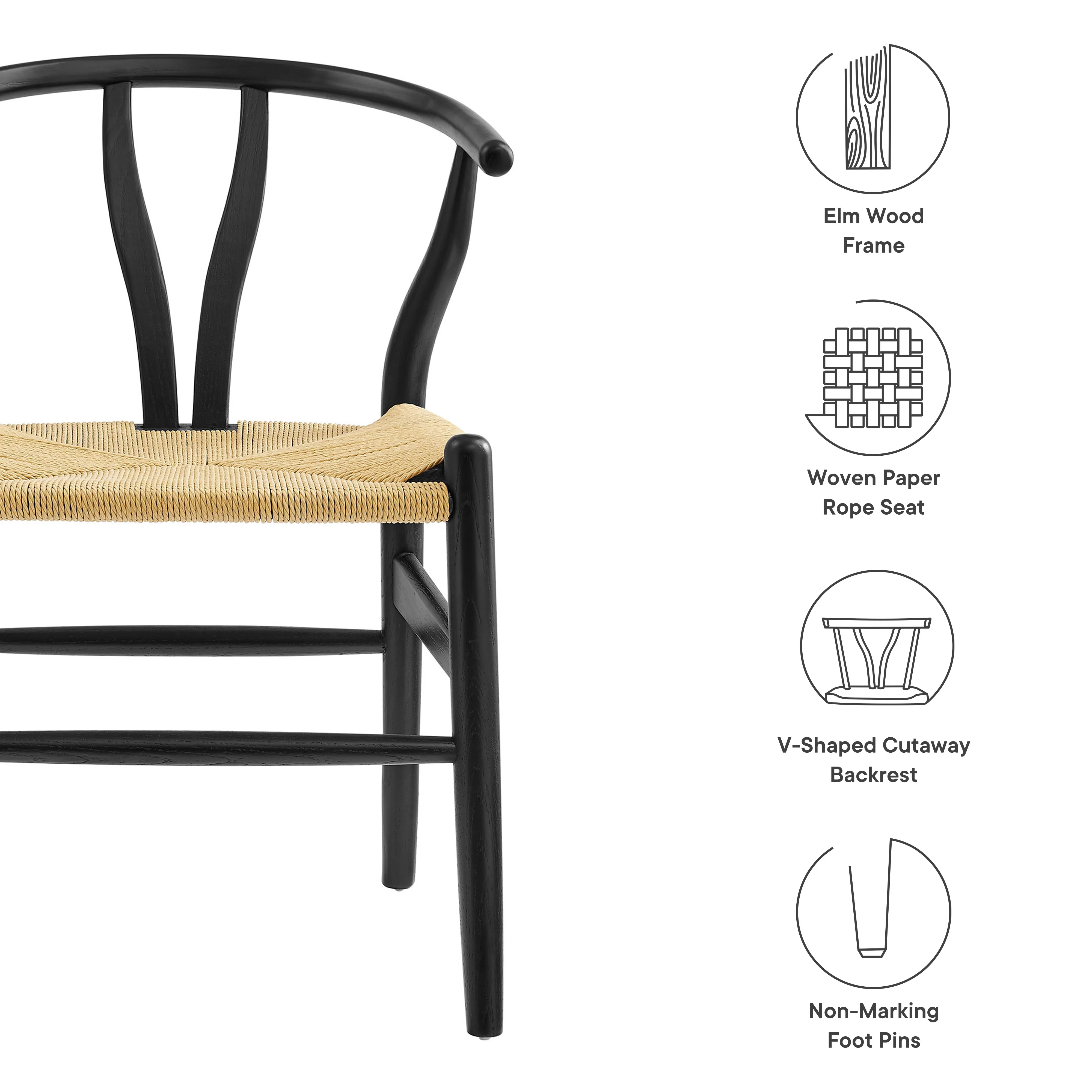 Amish 29" Wood Dining Chair by Modway - Image 9