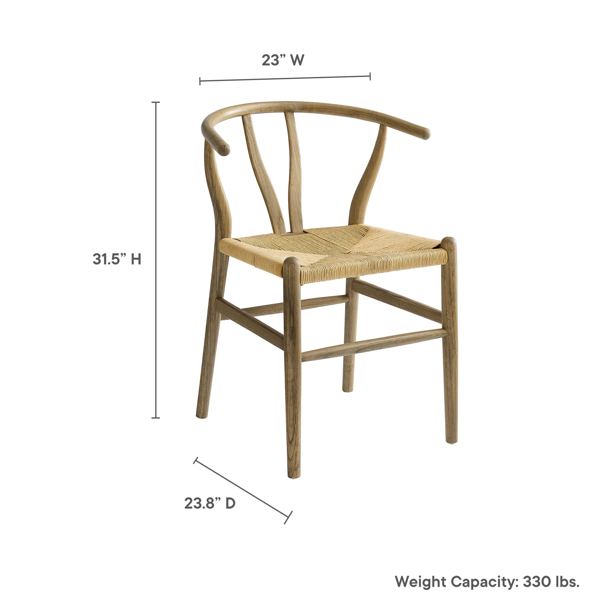 Amish 32" Wood Dining Accent Chair by Modway - Image 10