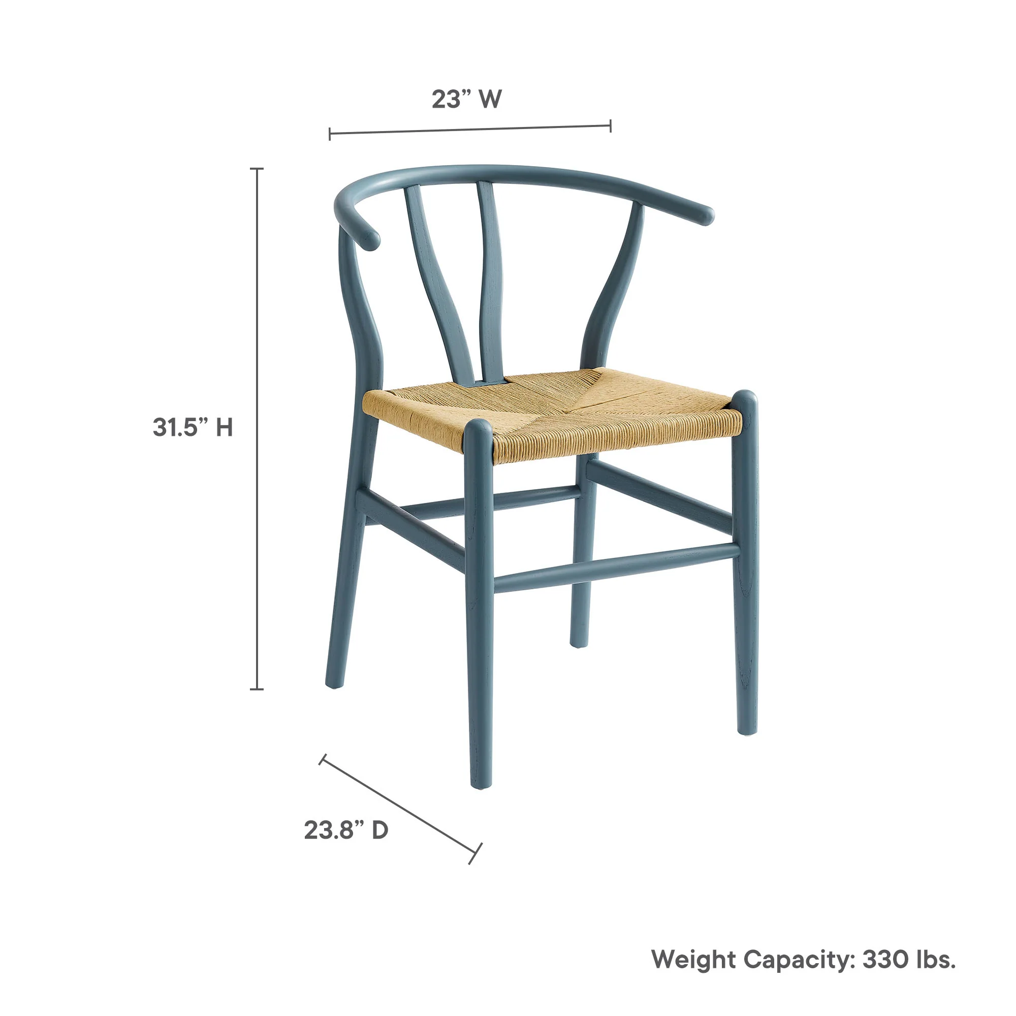 Amish 32" Wood Dining Accent Chair by Modway - Image 20