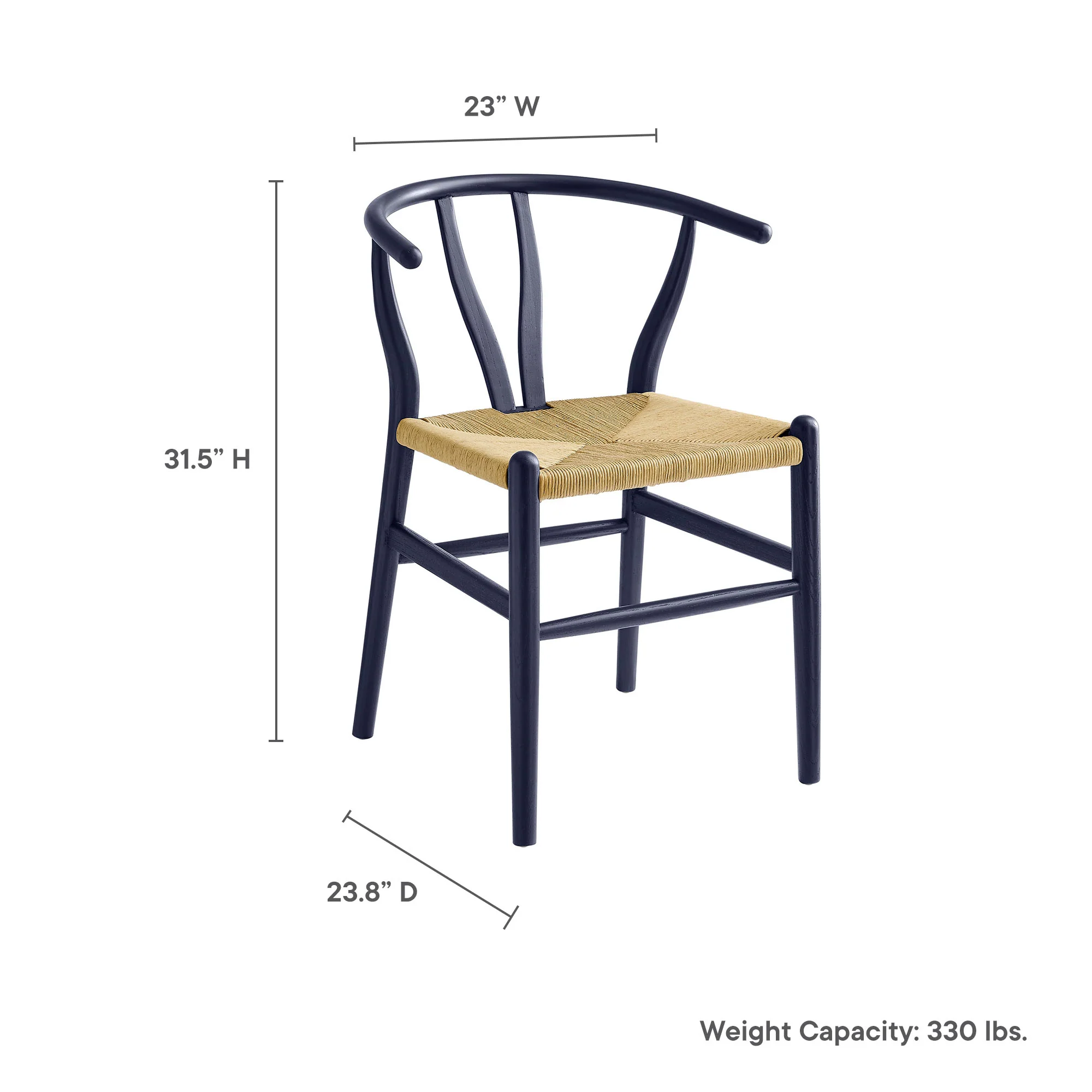 Amish 32" Wood Dining Accent Chair by Modway - Image 40