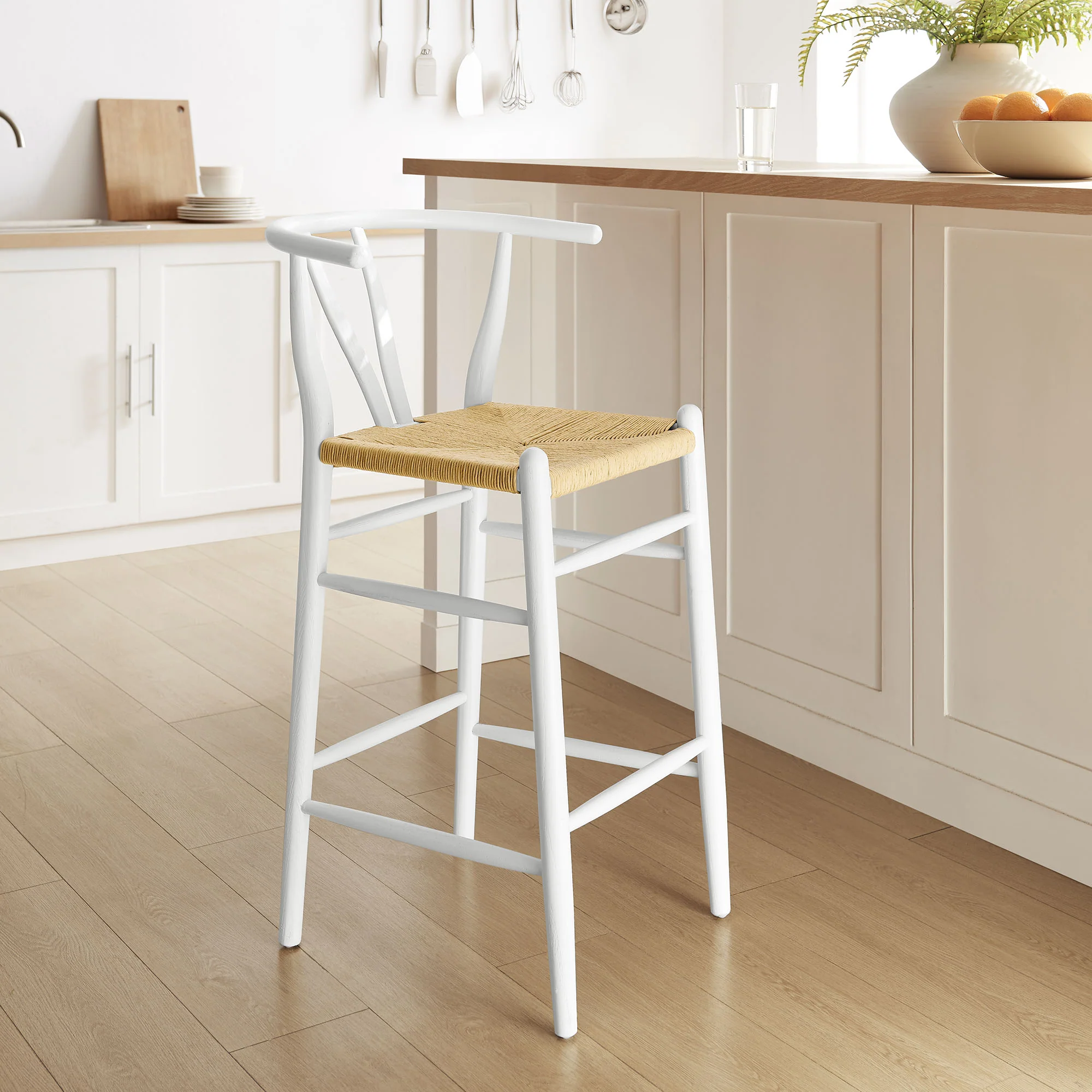 Amish Wood Bar Stool by Modway - Image 18