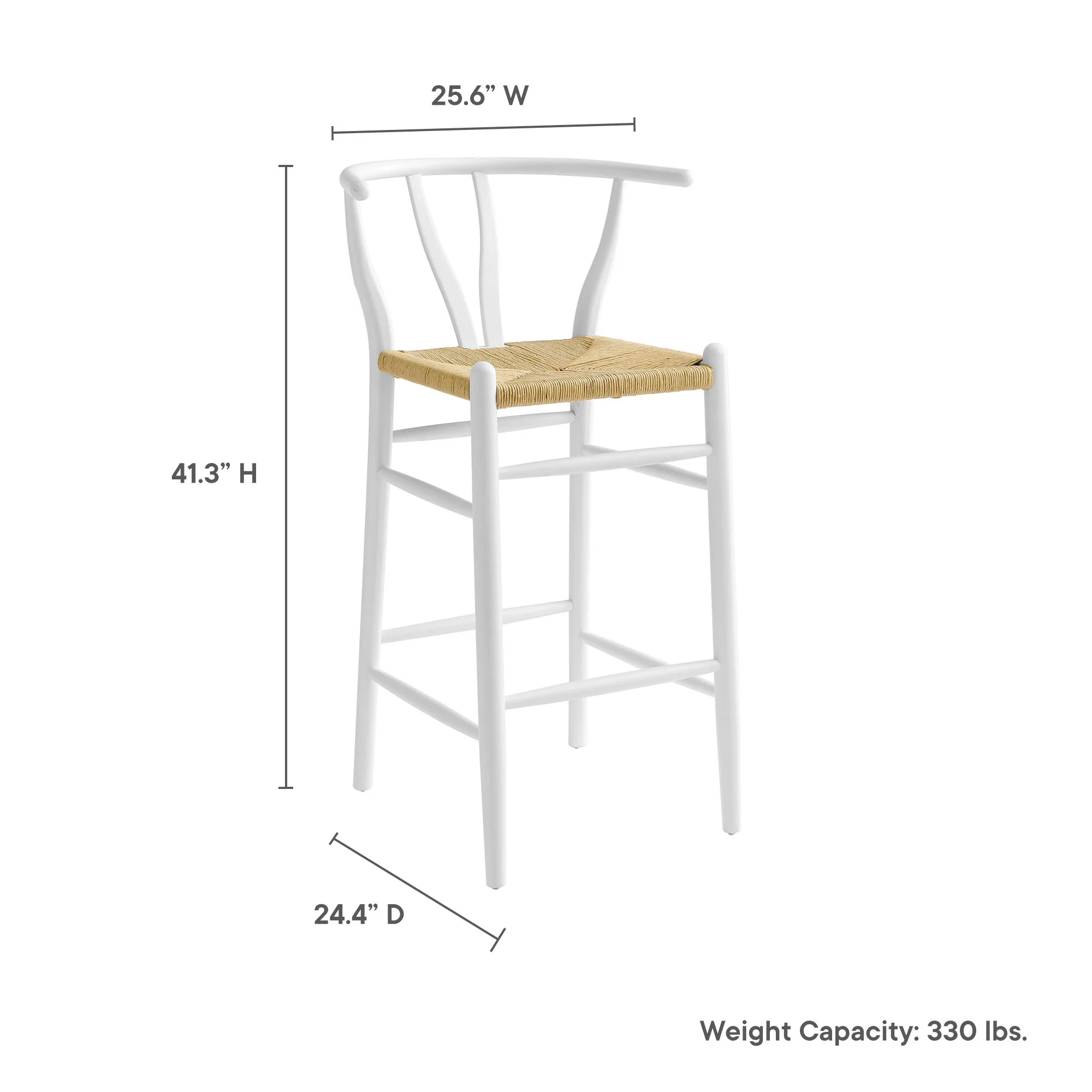 Amish Wood Bar Stool by Modway - Image 20