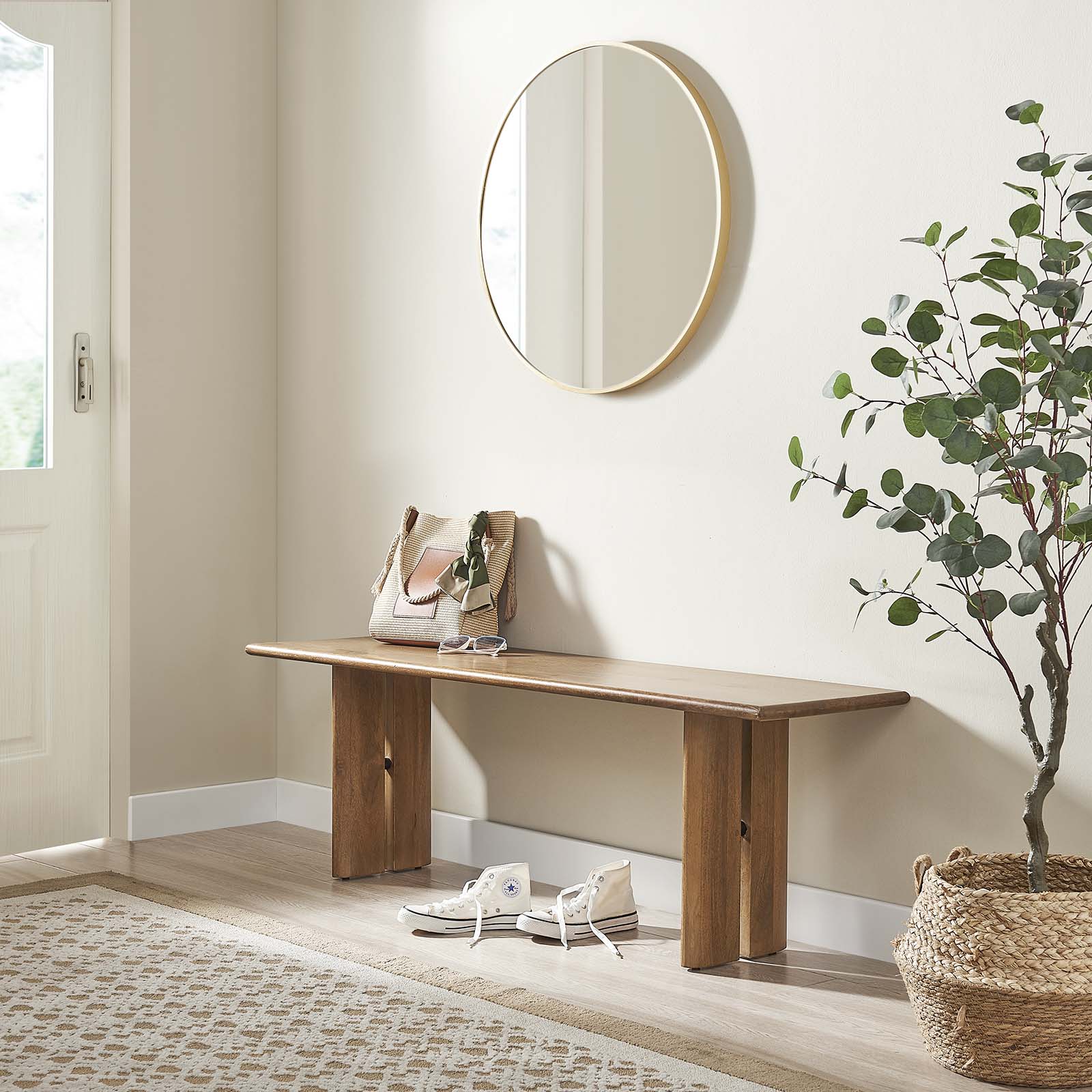 Amistad 58" Wood Bench By Modway - EEI-6344 - Image 10