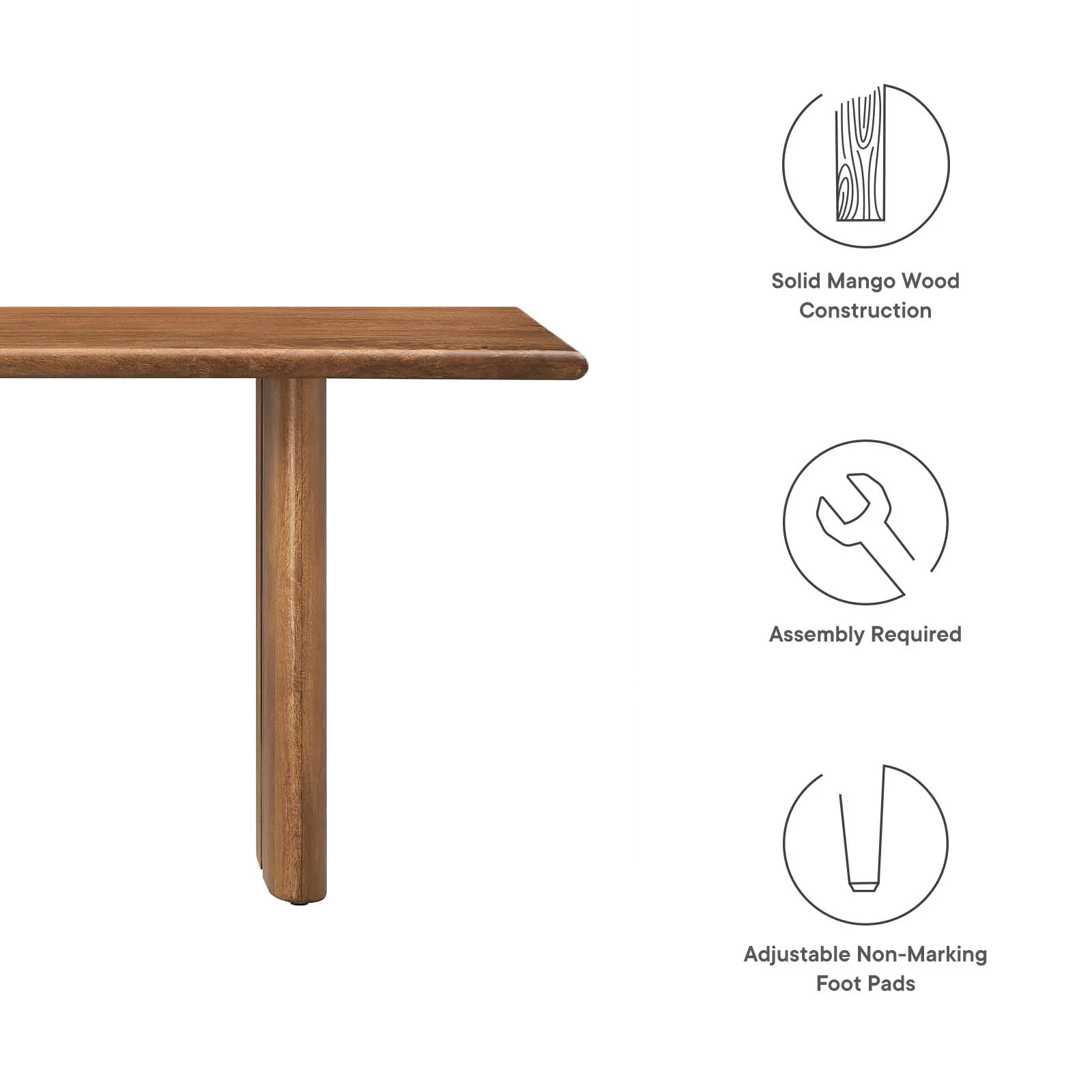 Amistad 58" Wood Bench By Modway - EEI-6344 - Image 17