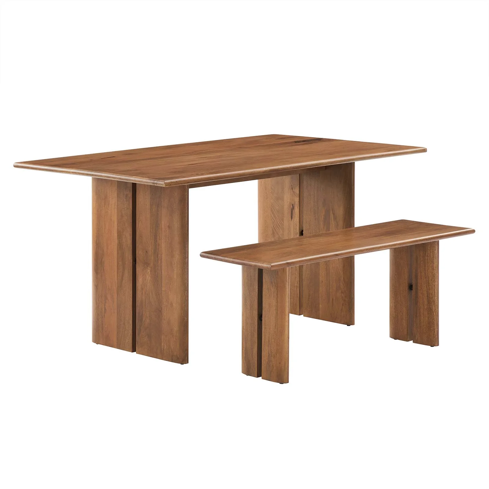 Amistad 60" Wood Dining Table and Bench Set By Modway - EEI-6690 - Image 8