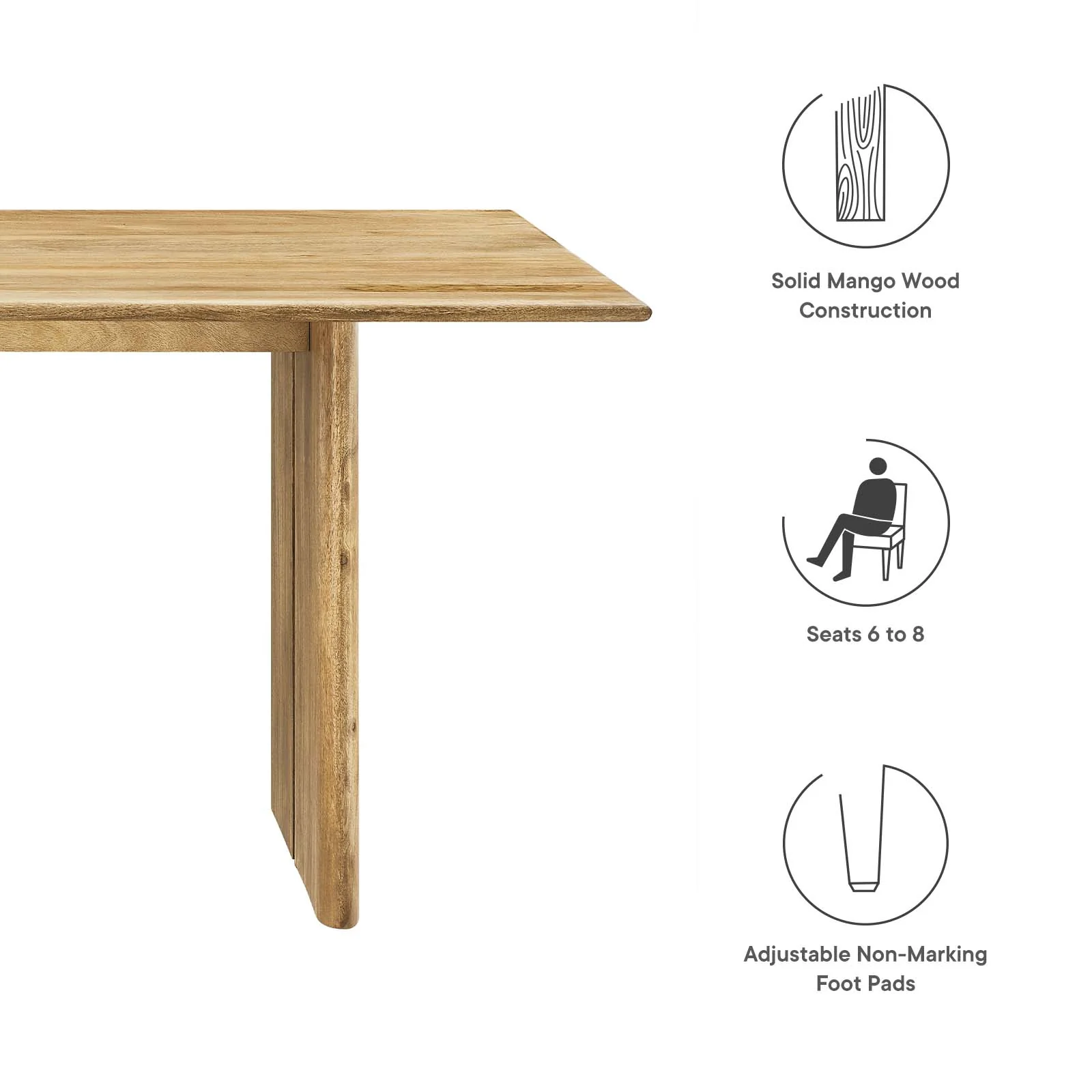 Amistad 72" Dining Table By Modway - EEI-6339 - Image 8