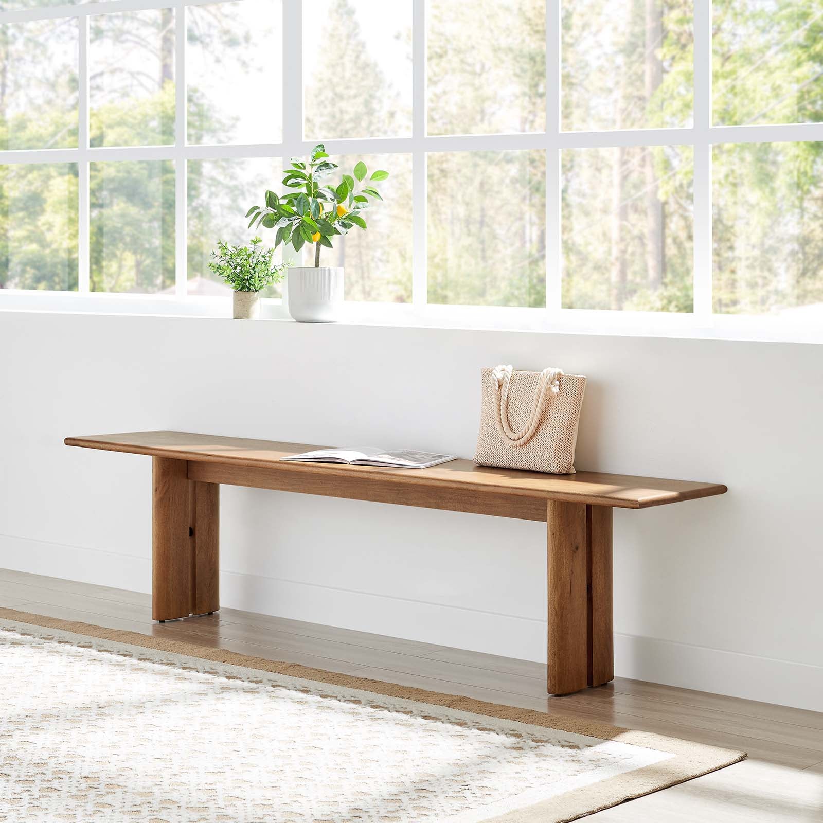 Amistad 72" Wood Bench By Modway - EEI-6345 - Image 10