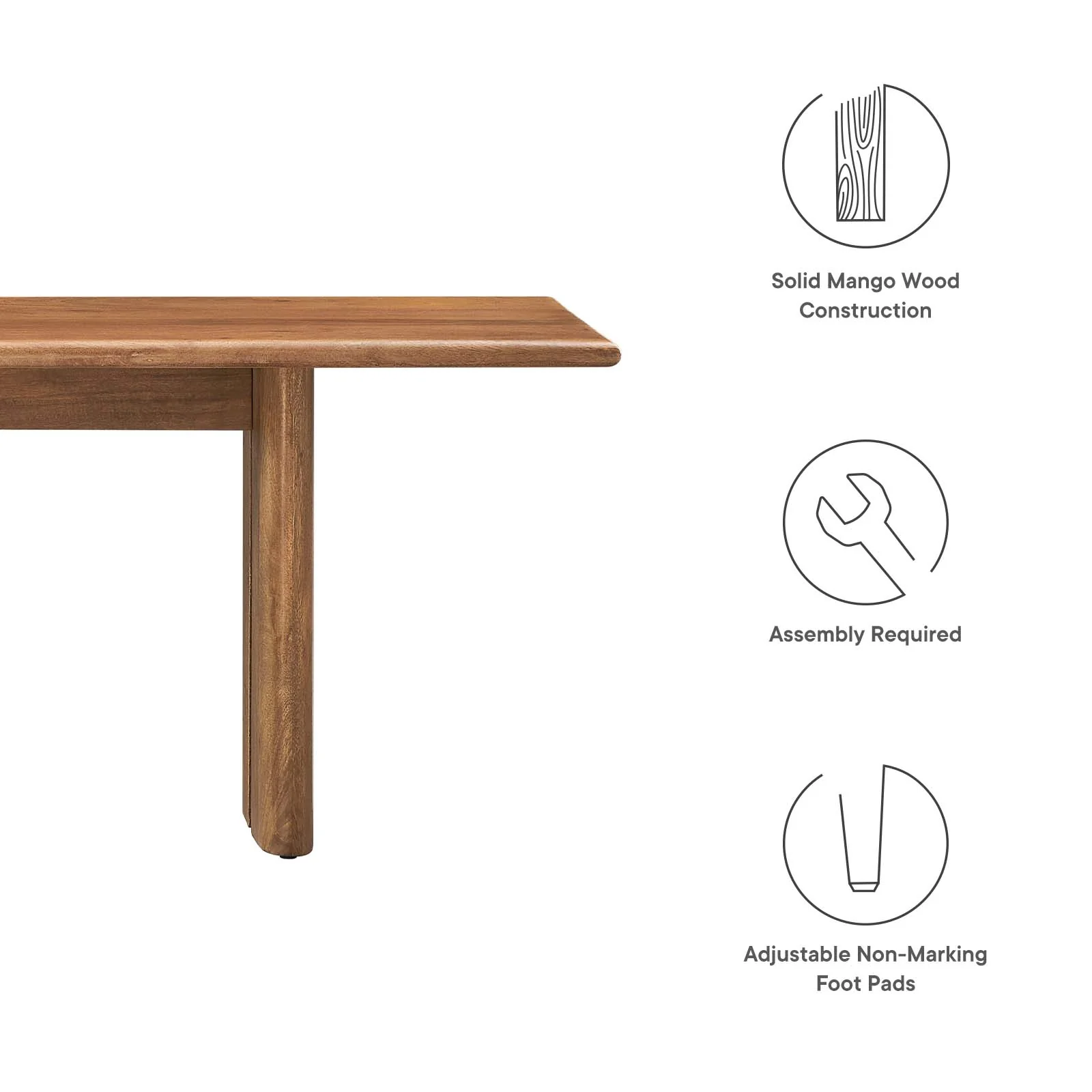Amistad 72" Wood Bench By Modway - EEI-6345 - Image 17