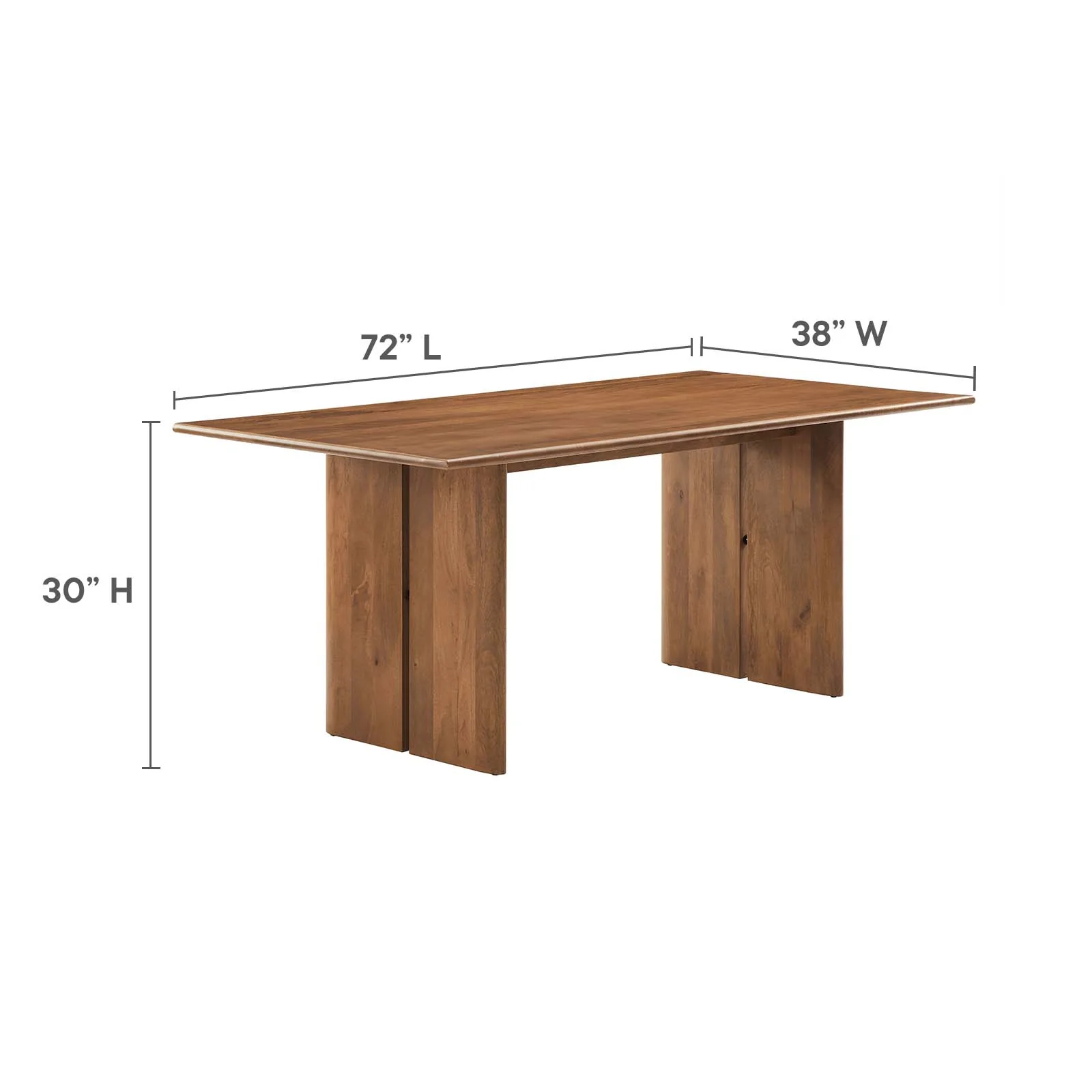 Amistad 72" Wood Dining Table and Bench Set By Modway - EEI-6559 - Image 10