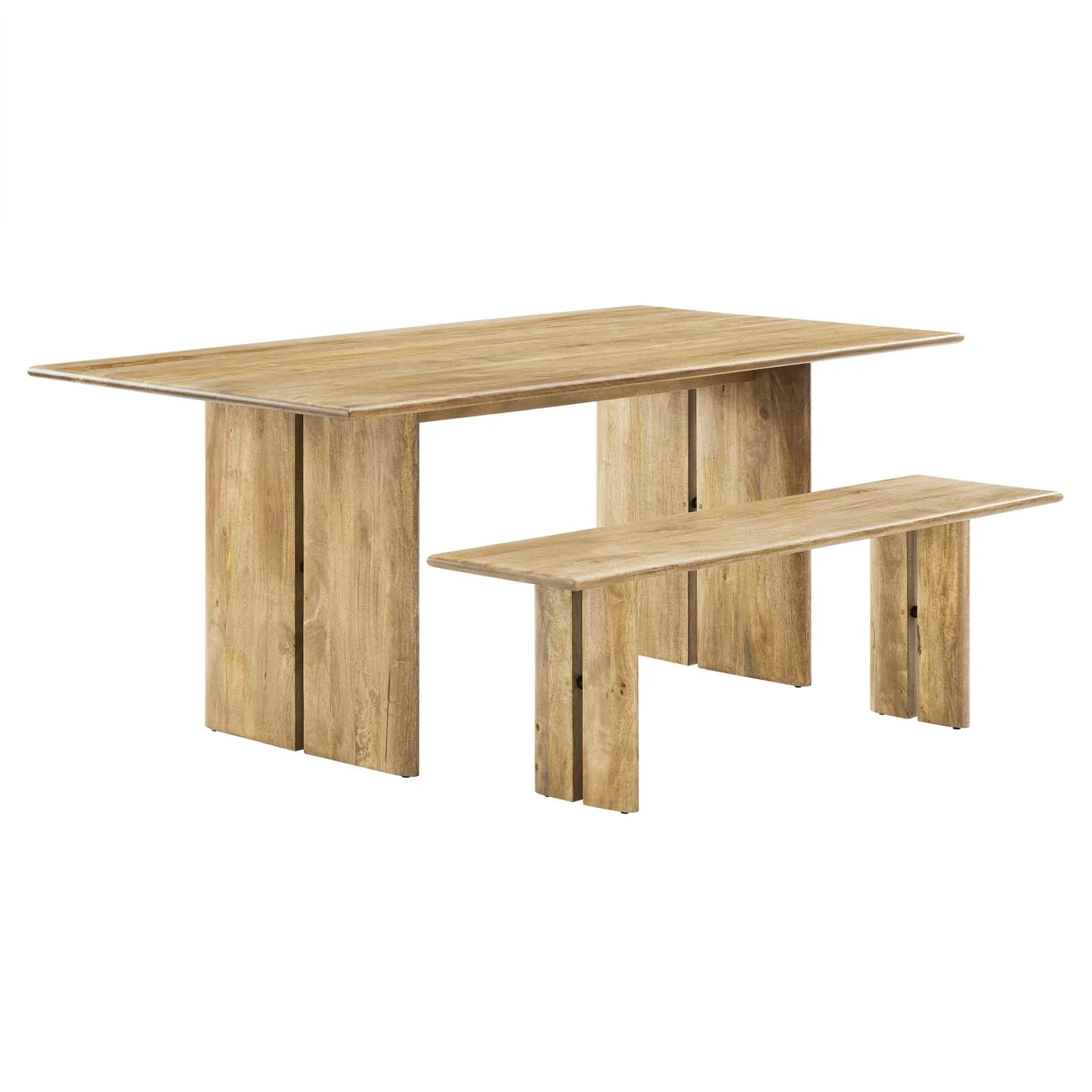 Amistad 72" Wood Dining Table and Bench Set By Modway - EEI-6559 - Image 2