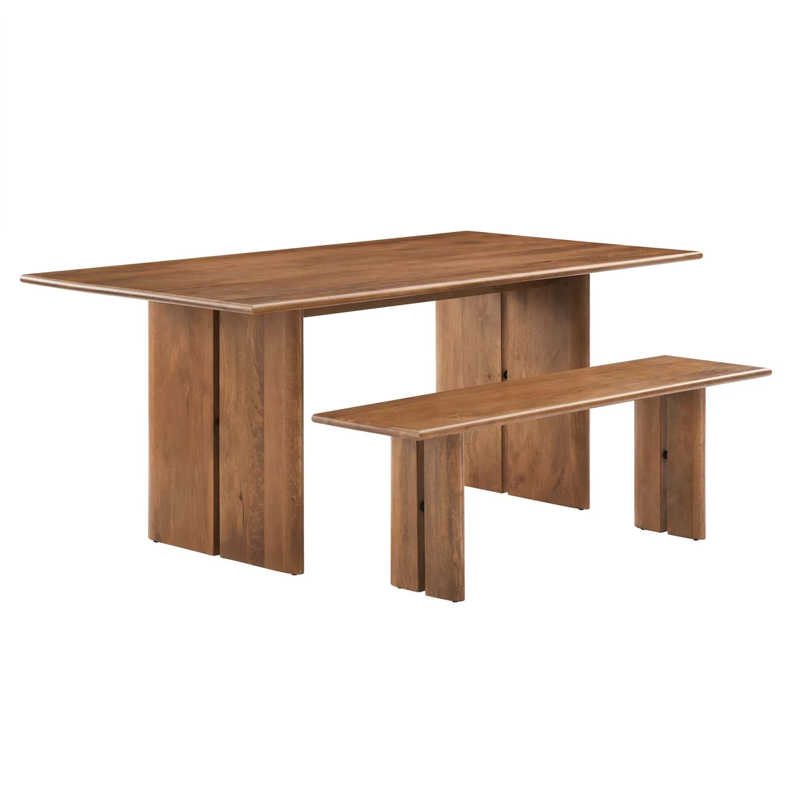 Amistad 72" Wood Dining Table and Bench Set By Modway - EEI-6559 - Image 8