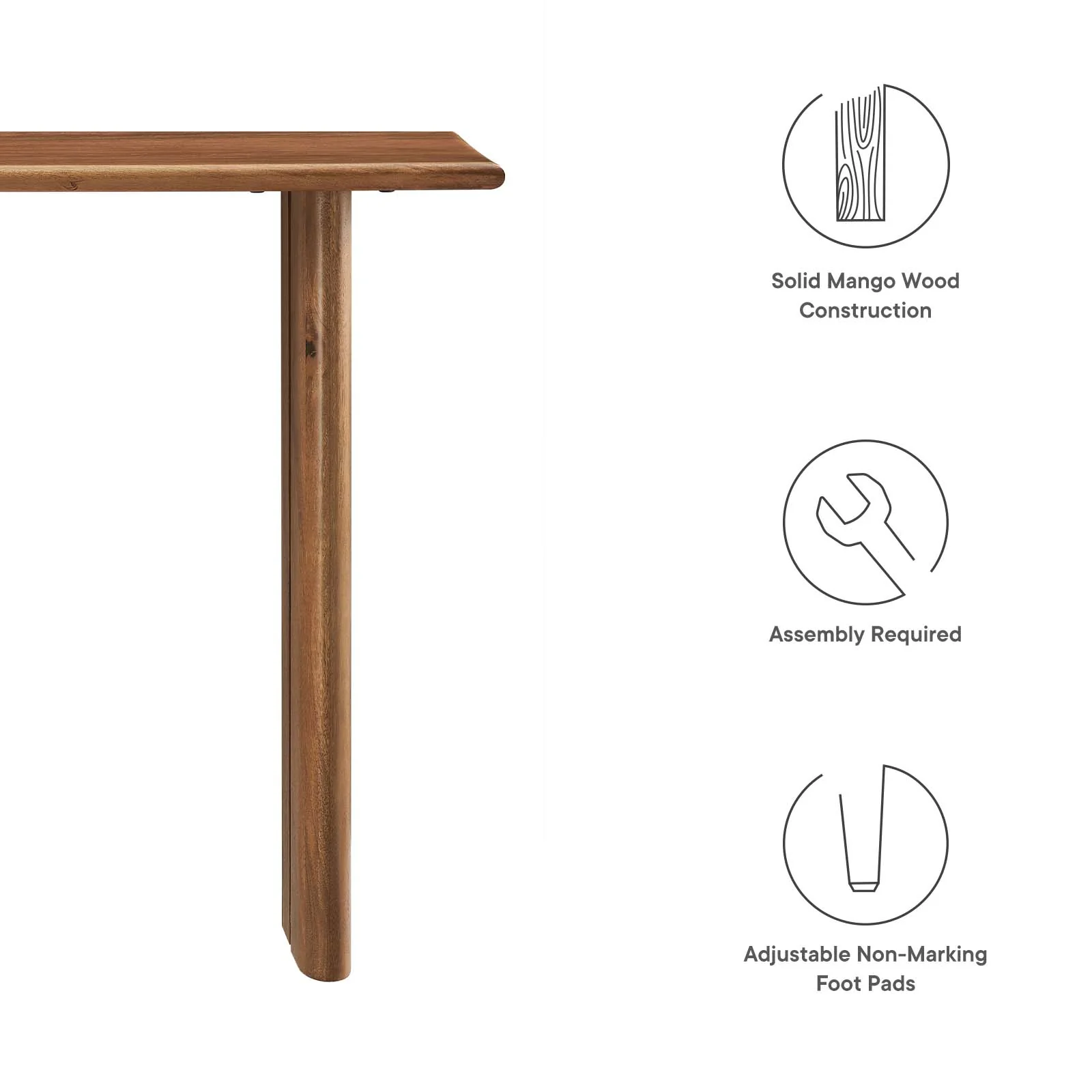 Amistad Wood Console Table By Modway - EEI-6342 - Image 15