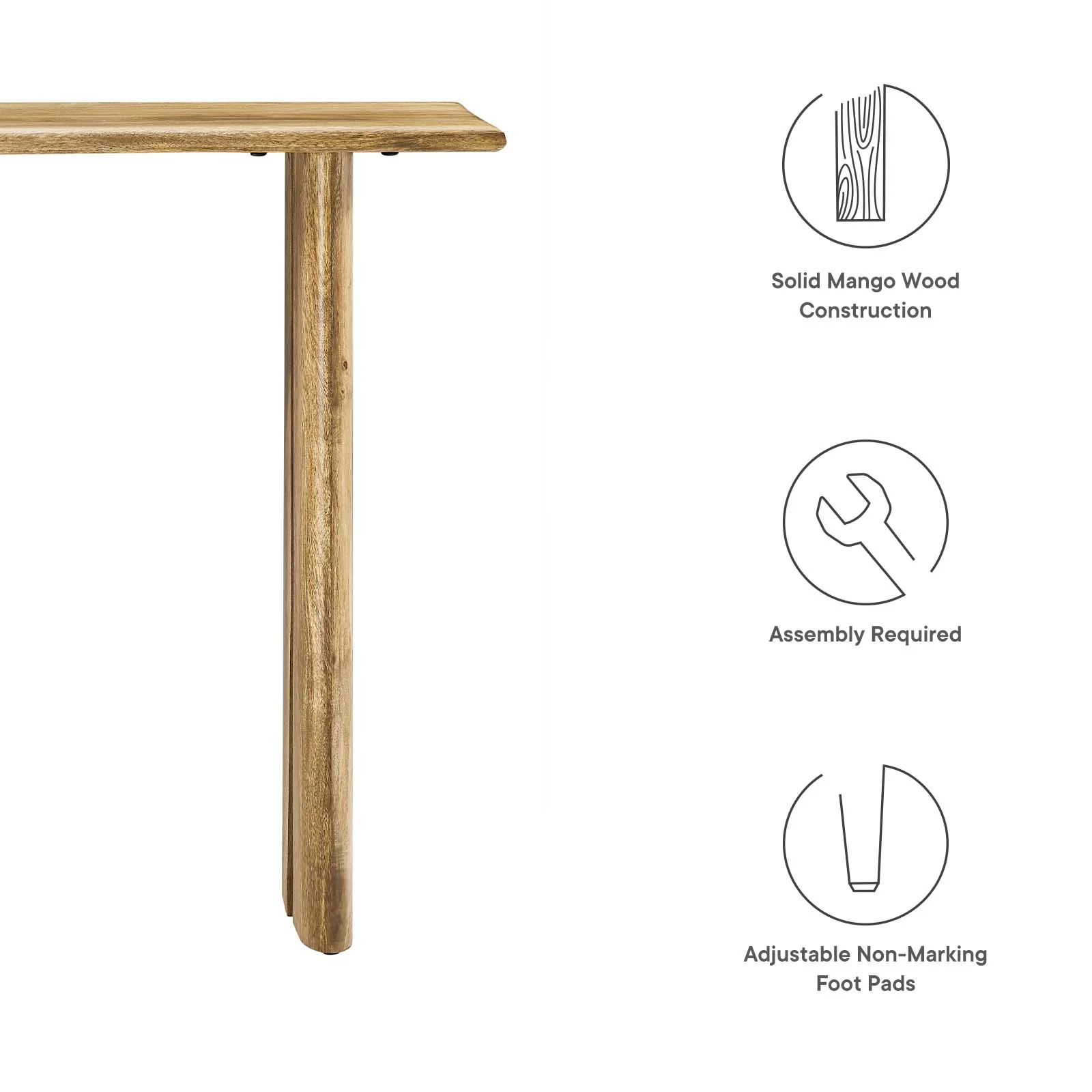 Amistad Wood Console Table By Modway - EEI-6342 - Image 7