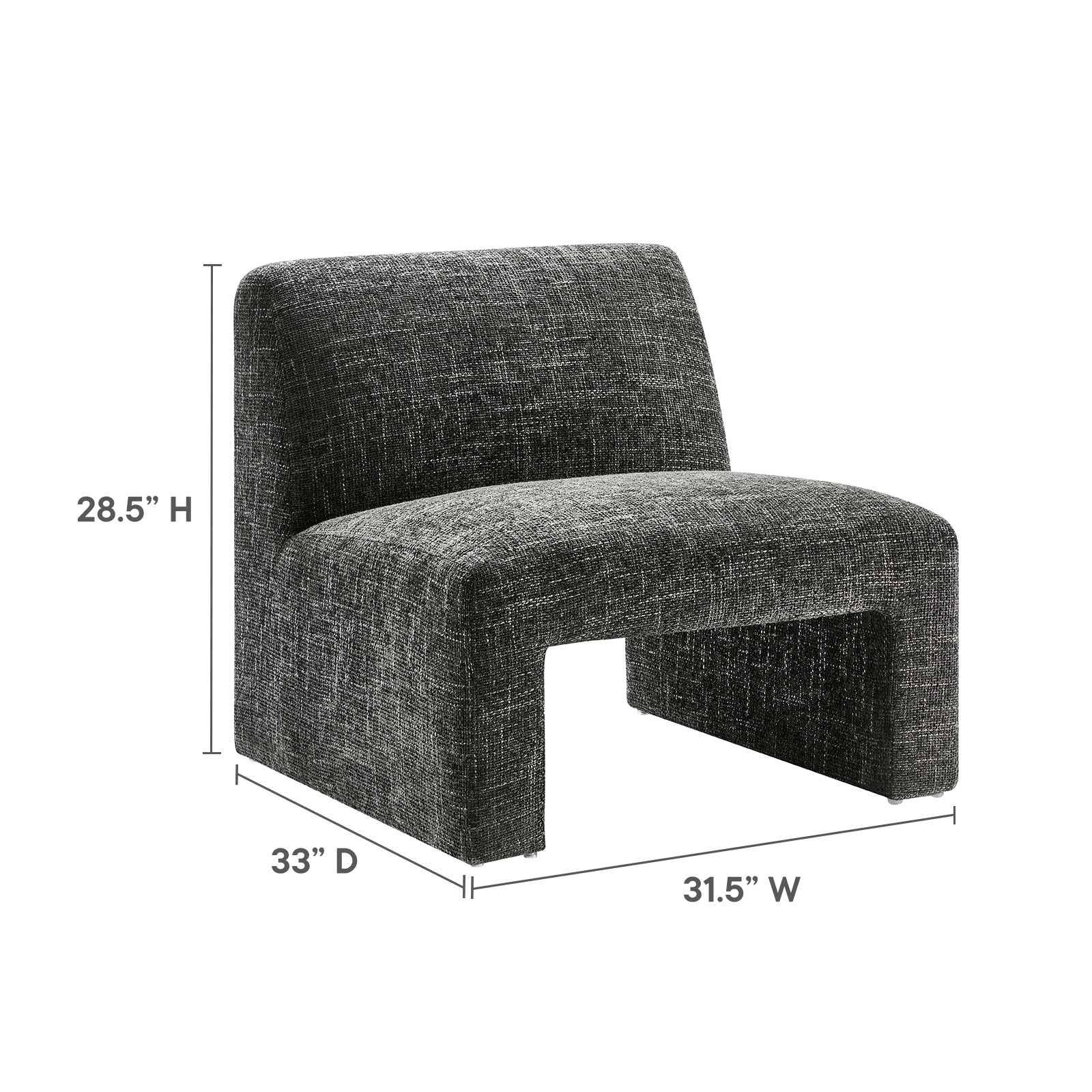 Amita Chenille Upholstered Accent Chair By Modway - EEI-6765 - Image 6