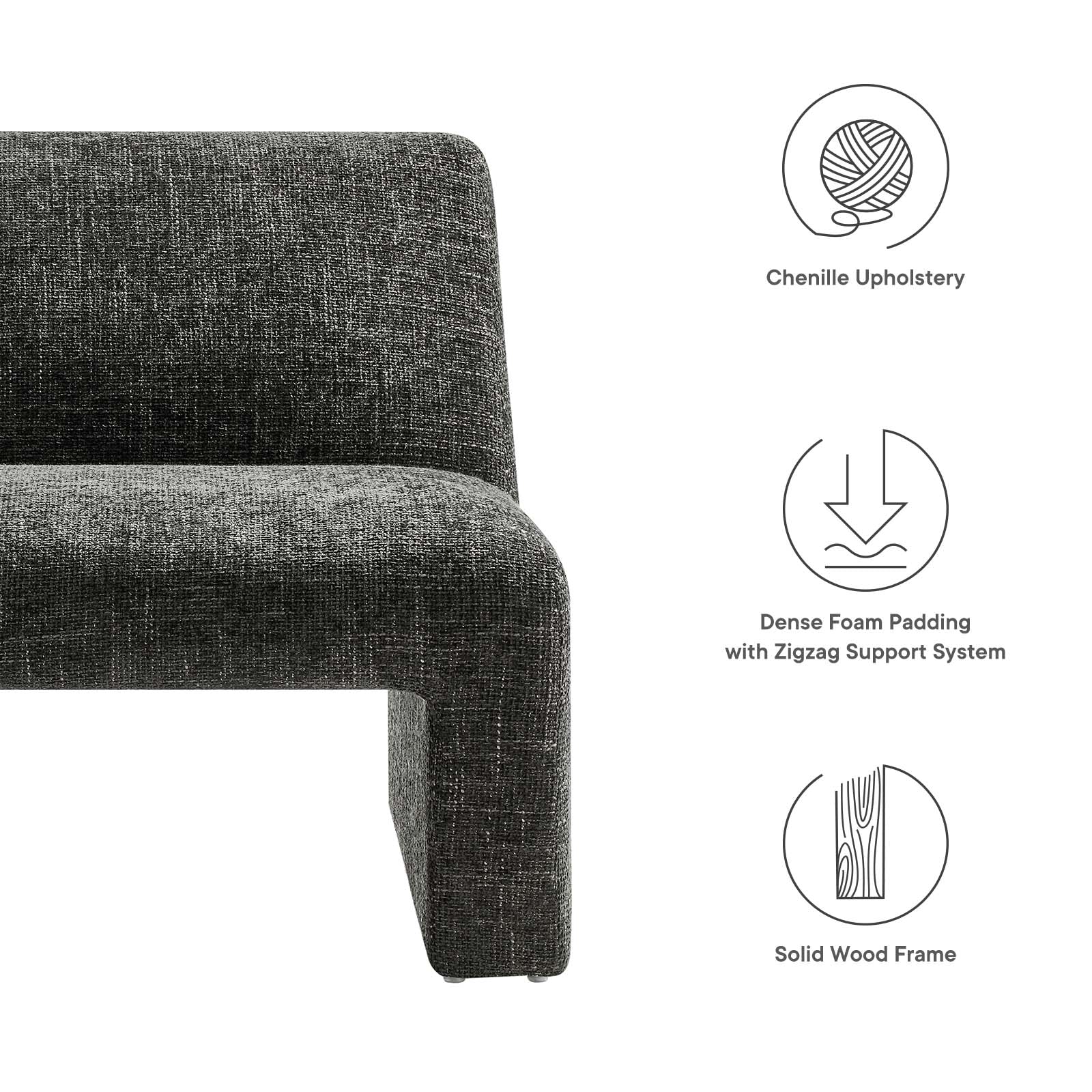 Amita Chenille Upholstered Accent Chair By Modway - EEI-6765 - Image 7
