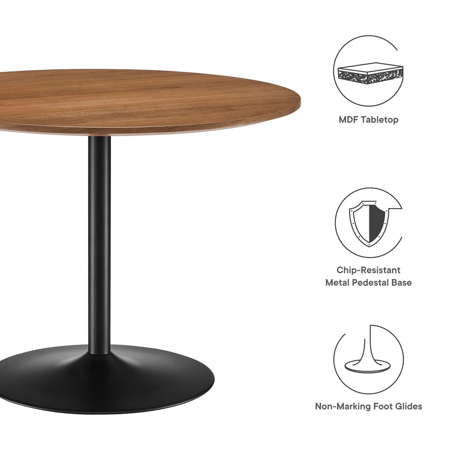 Amuse 40" Dining Table By Modway - EEI-6249 - Image 5