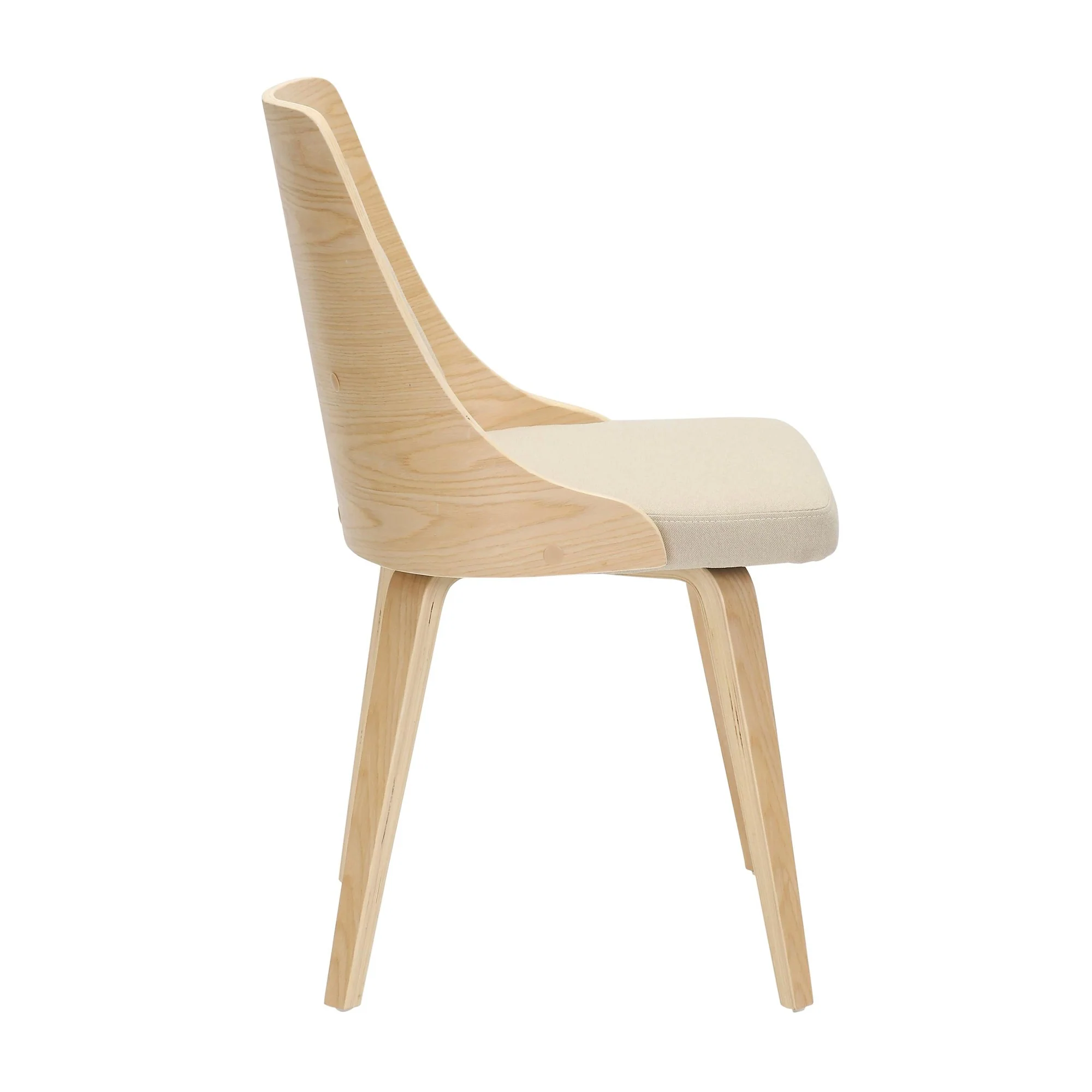 Anabelle Bent Wood Chair - Set of 2 By LumiSource - CH-ANBELHLBW2 NACR2 - Image 3