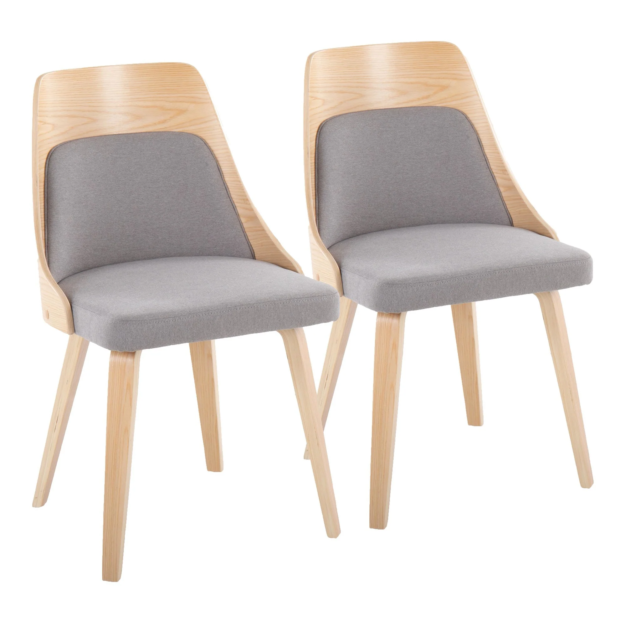 Anabelle Bent Wood Chair - Set of 2 By LumiSource - CH-ANBELHLBW2 NACR2 - Image 7