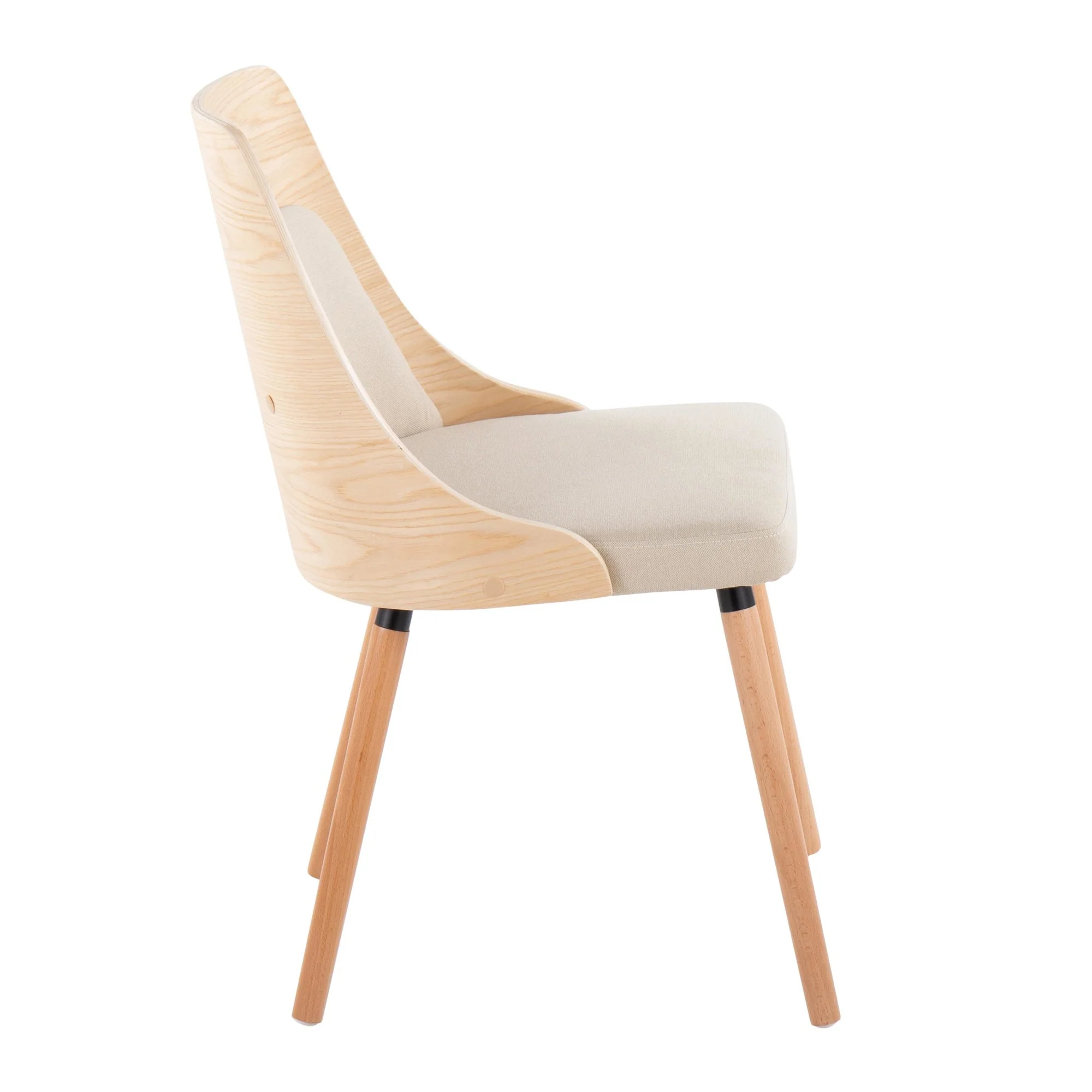 Anabelle Chair (Set of 2) Cream By LumiSource - Image 5
