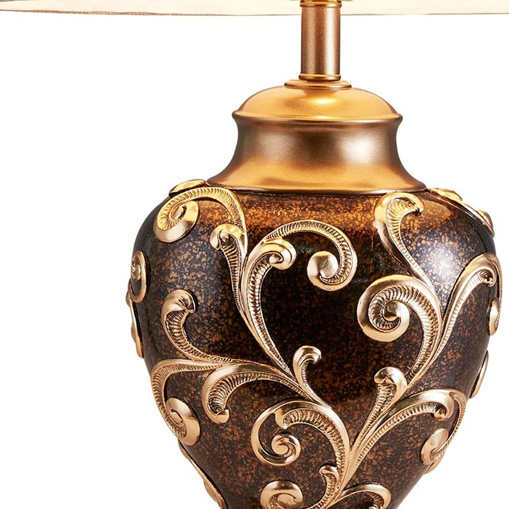 Ancient Baroque Styled Table Lamp By Homeroots - Image 3