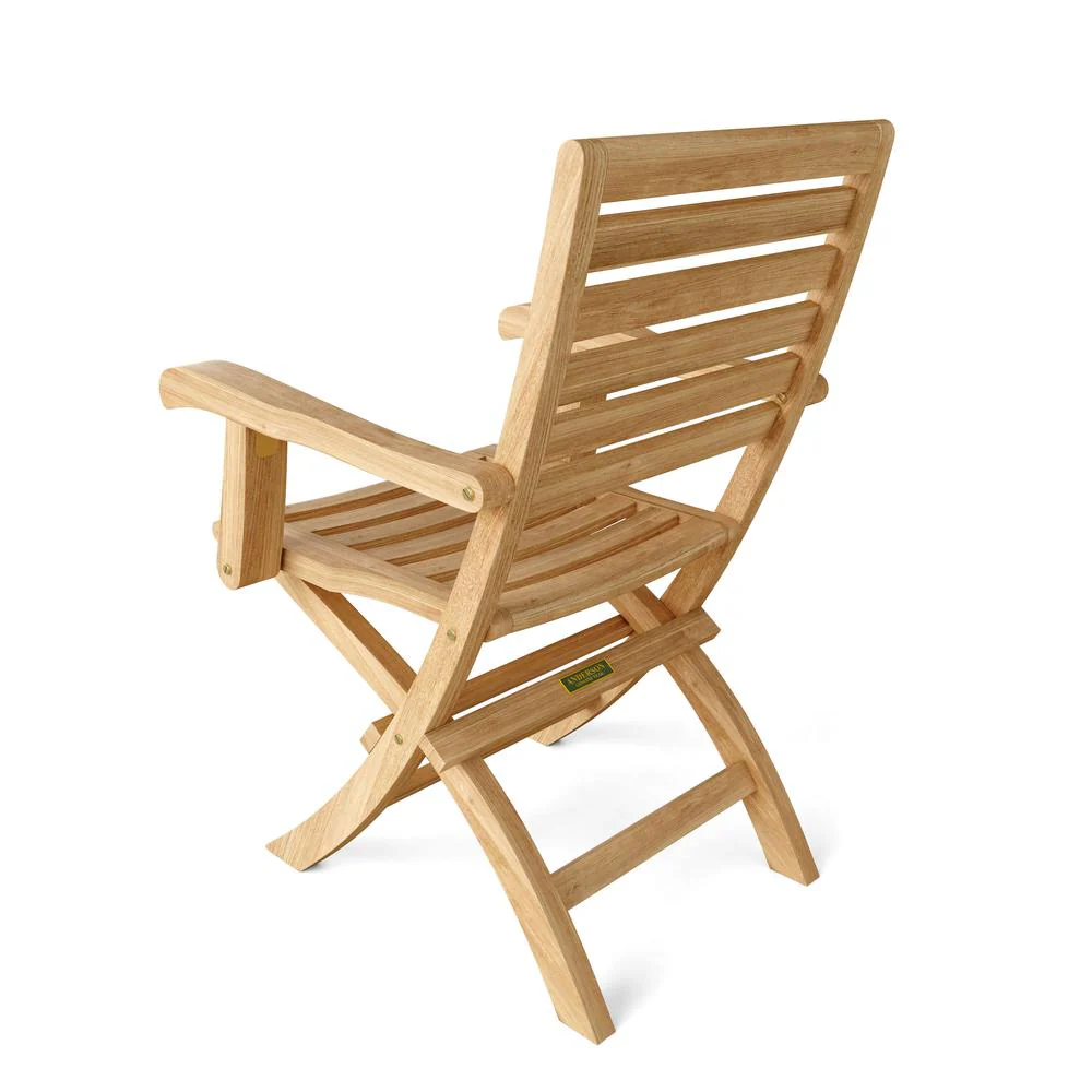 Andrew Folding Armchair Sell & Price Per 2 Chairs Only By Anderson Teak - Image 2