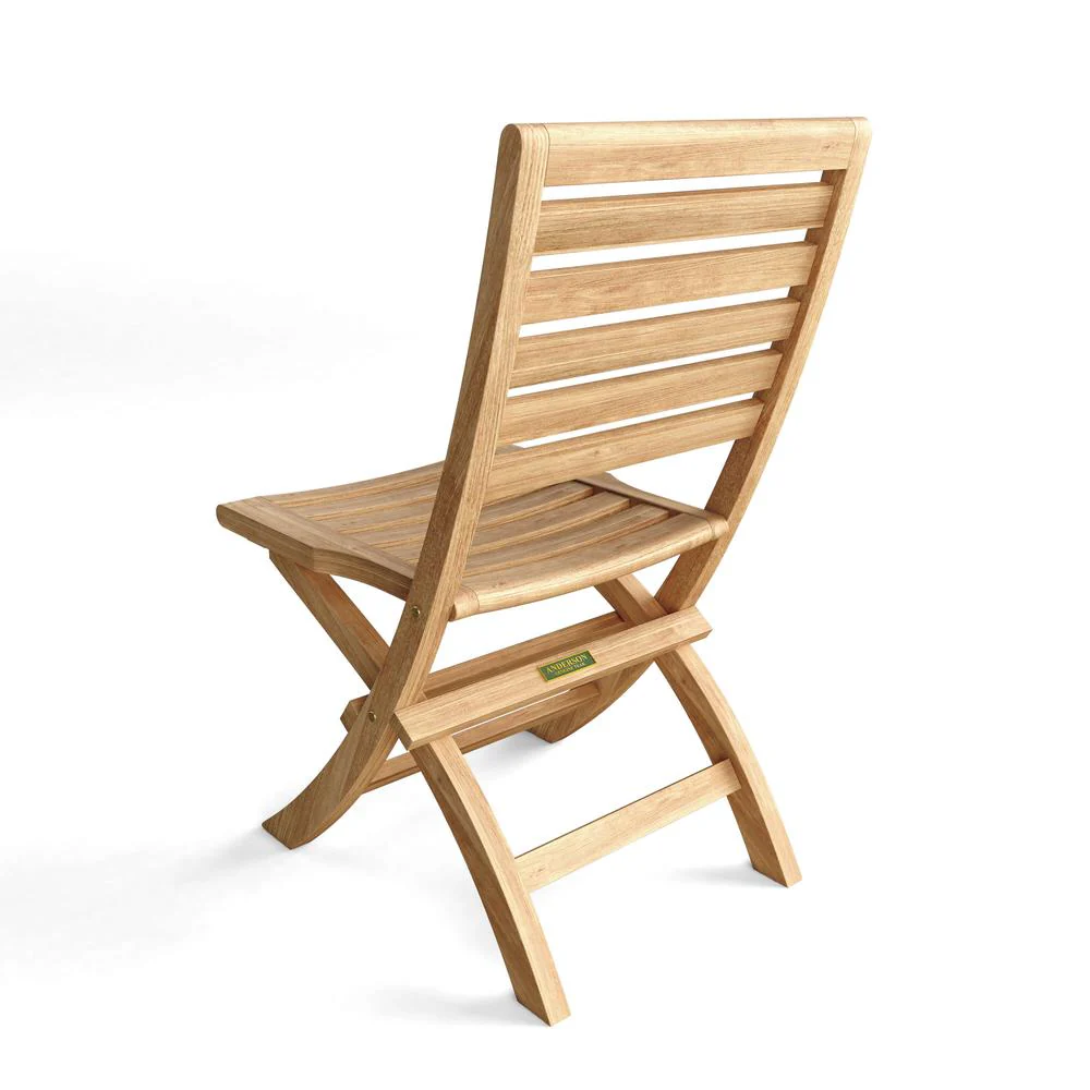 Andrew Folding Chair Sell & Price Per 2 Chairs Only By Anderson Teak - Image 2