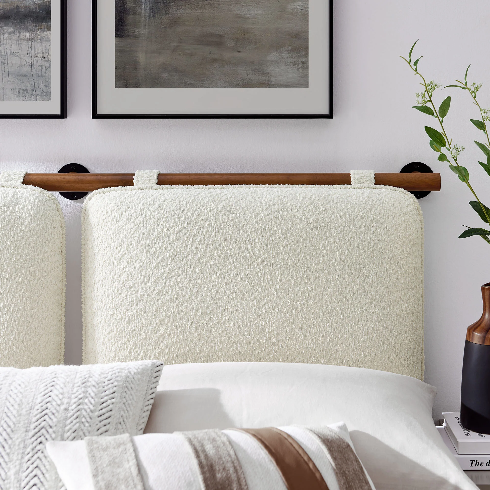 Anela Wall-Mounted Chenille Upholstered Full Headboard by Modway - Image 13