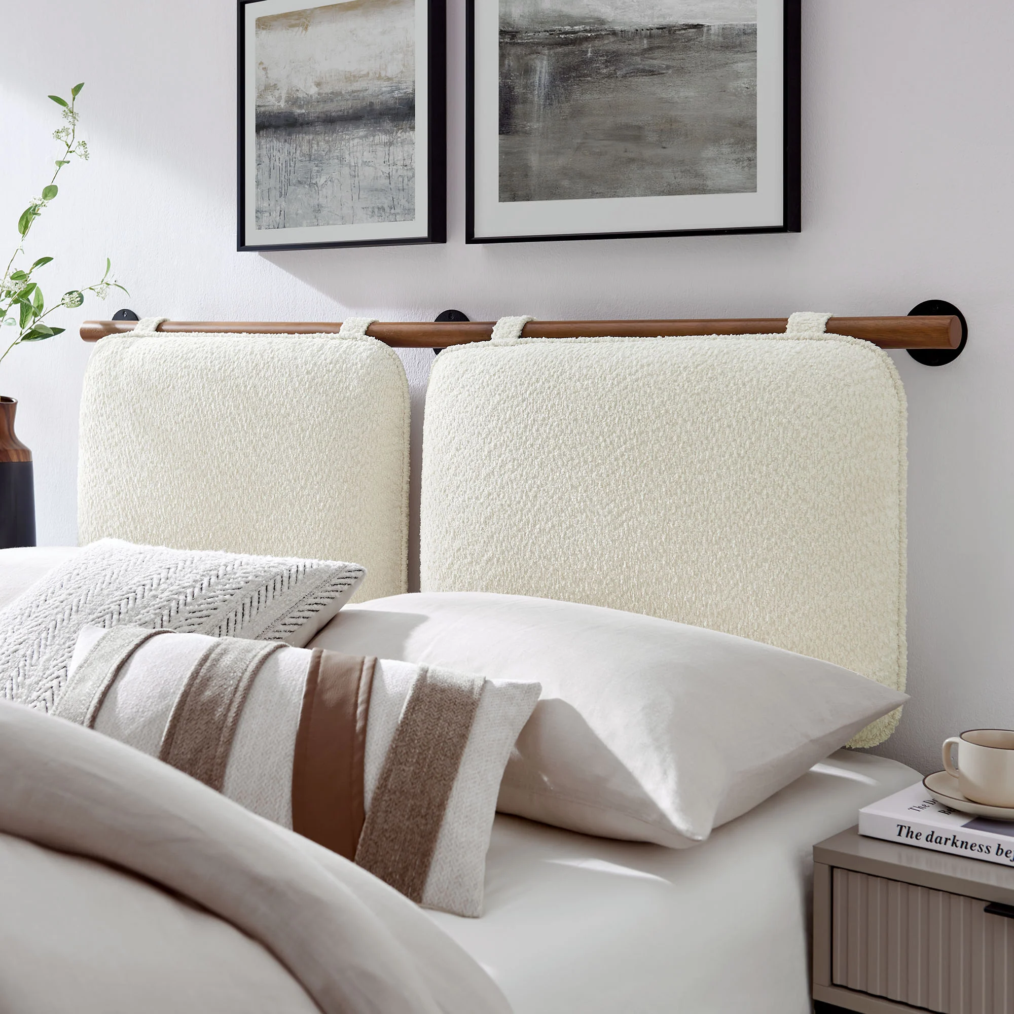 Anela Wall-Mounted Chenille Upholstered Full Headboard by Modway - Image 14