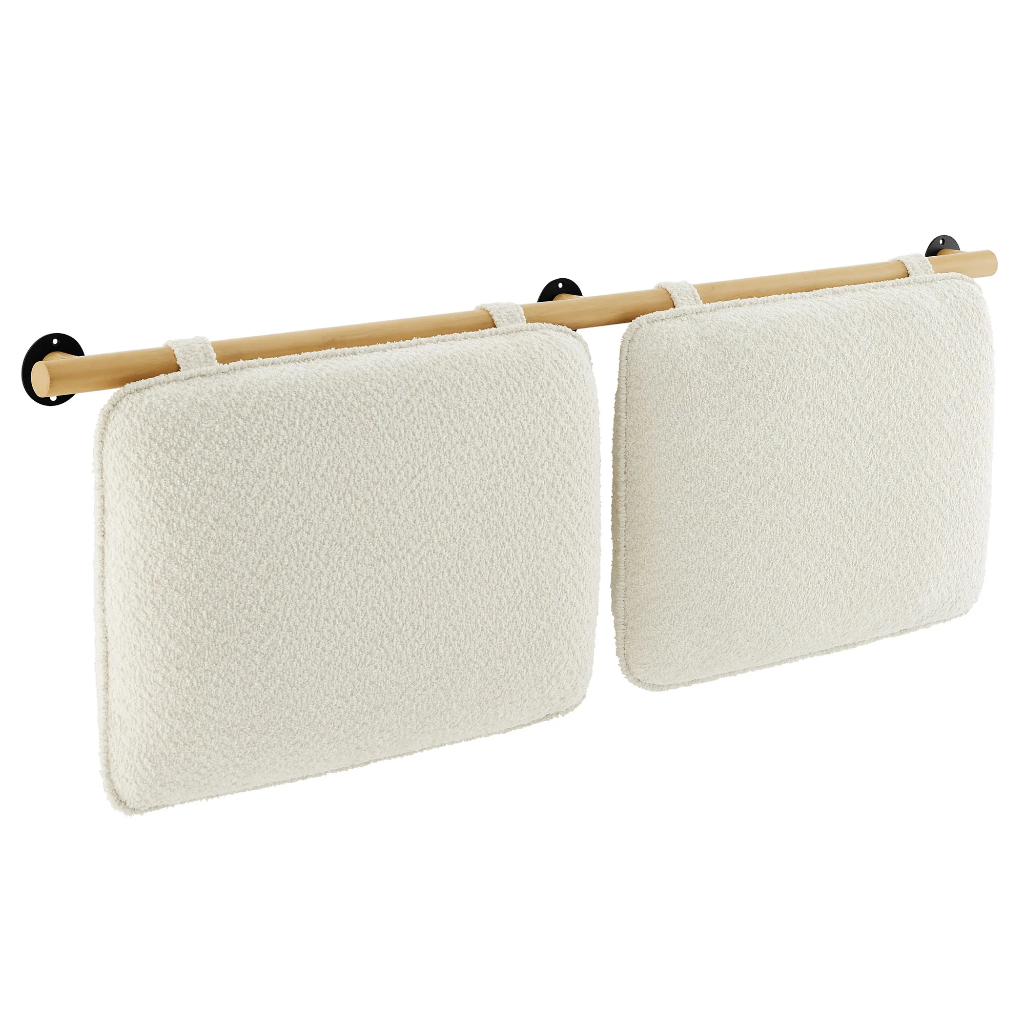 Anela Wall-Mounted Chenille Upholstered Queen Headboard by Modway - Image 2