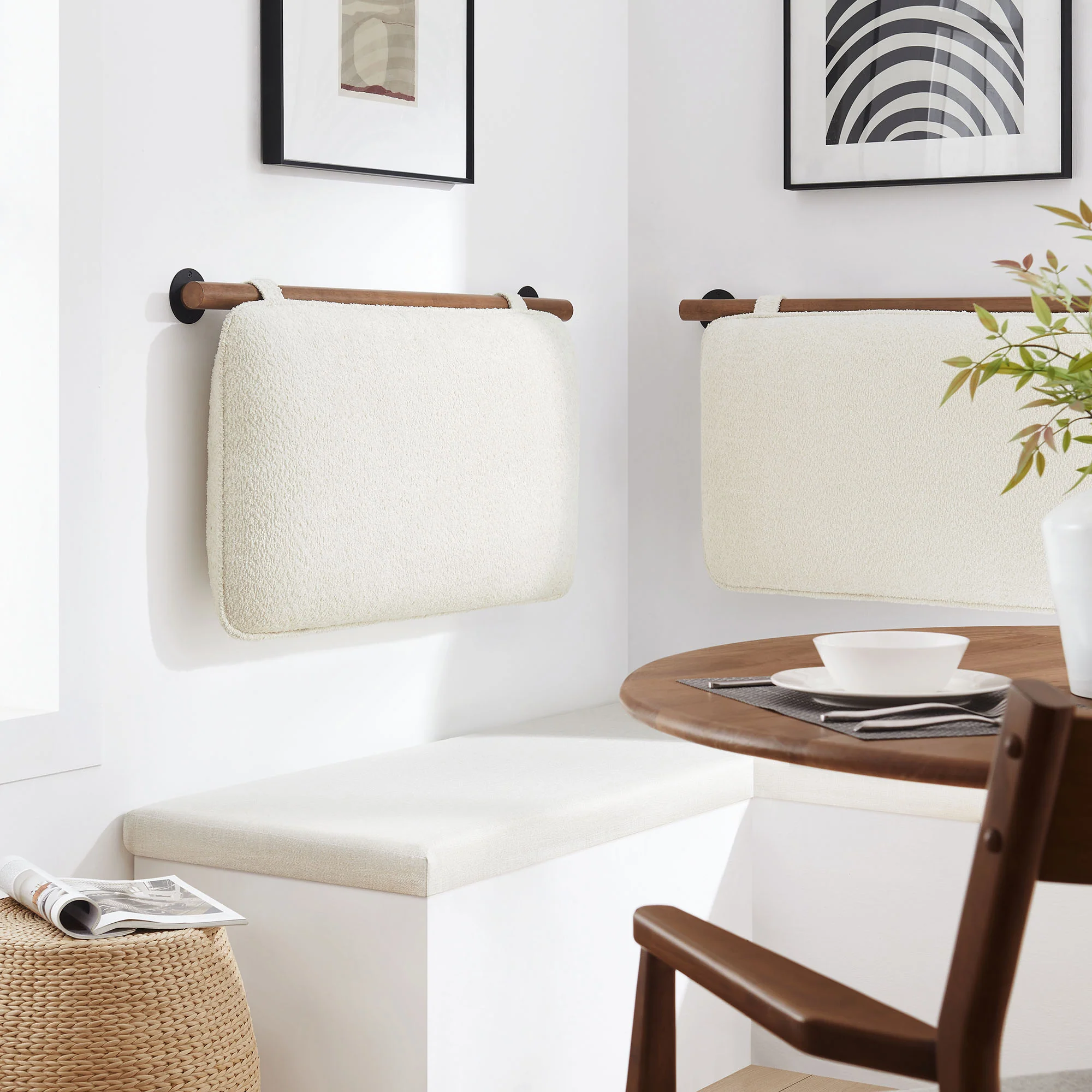 Anela Wall-Mounted Chenille Upholstered Twin Headboard by Modway - Image 12