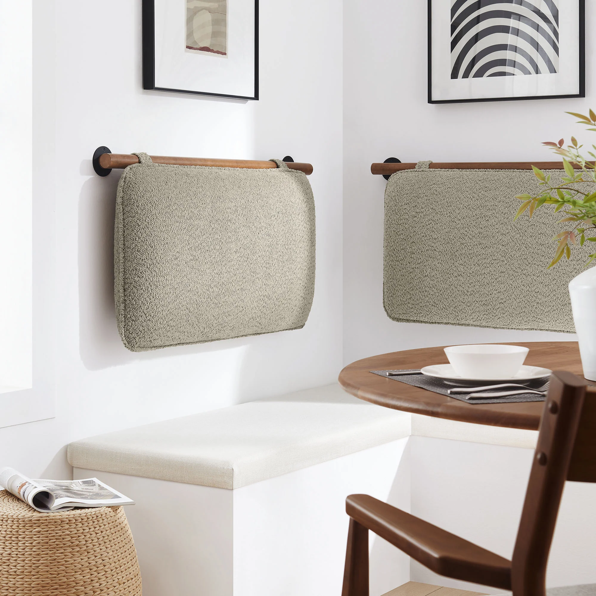 Anela Wall-Mounted Chenille Upholstered Twin Headboard by Modway - Image 20