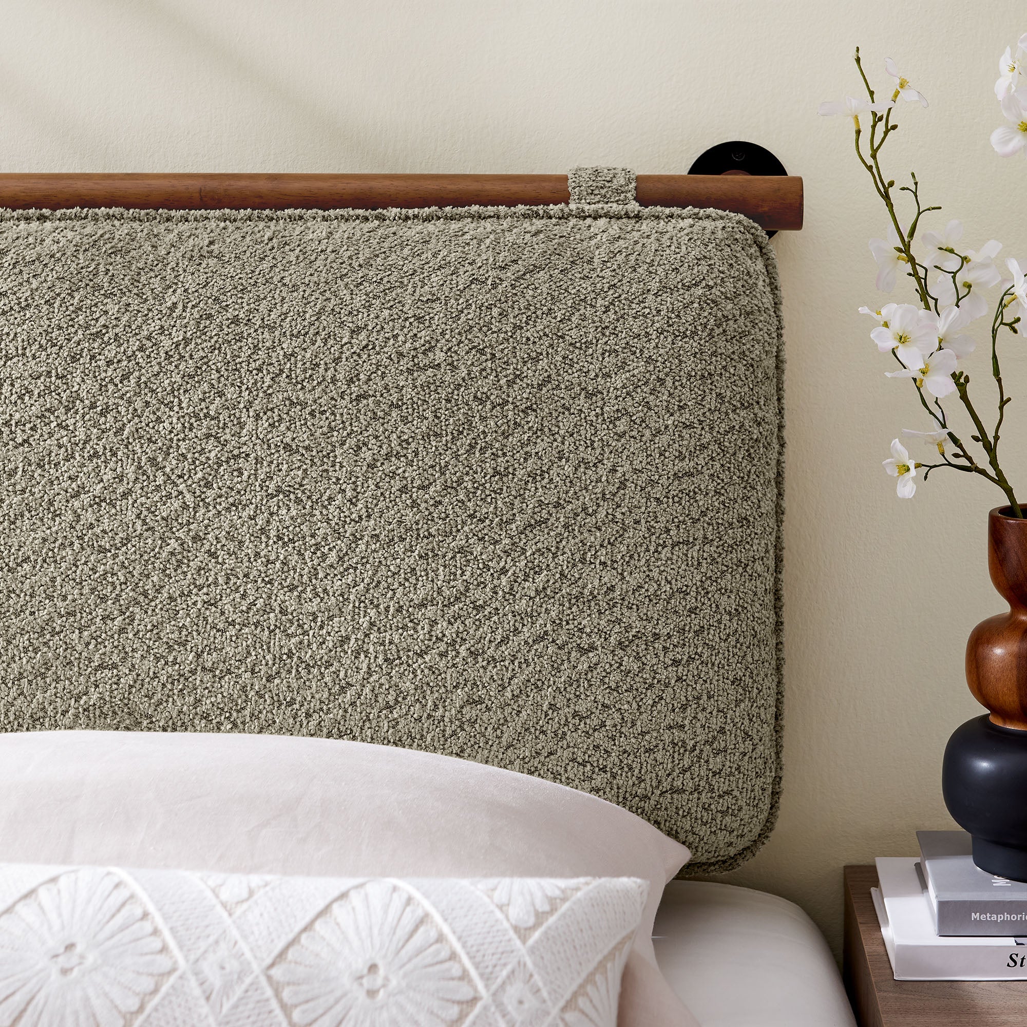 Anela Wall-Mounted Chenille Upholstered Twin Headboard by Modway - Image 21