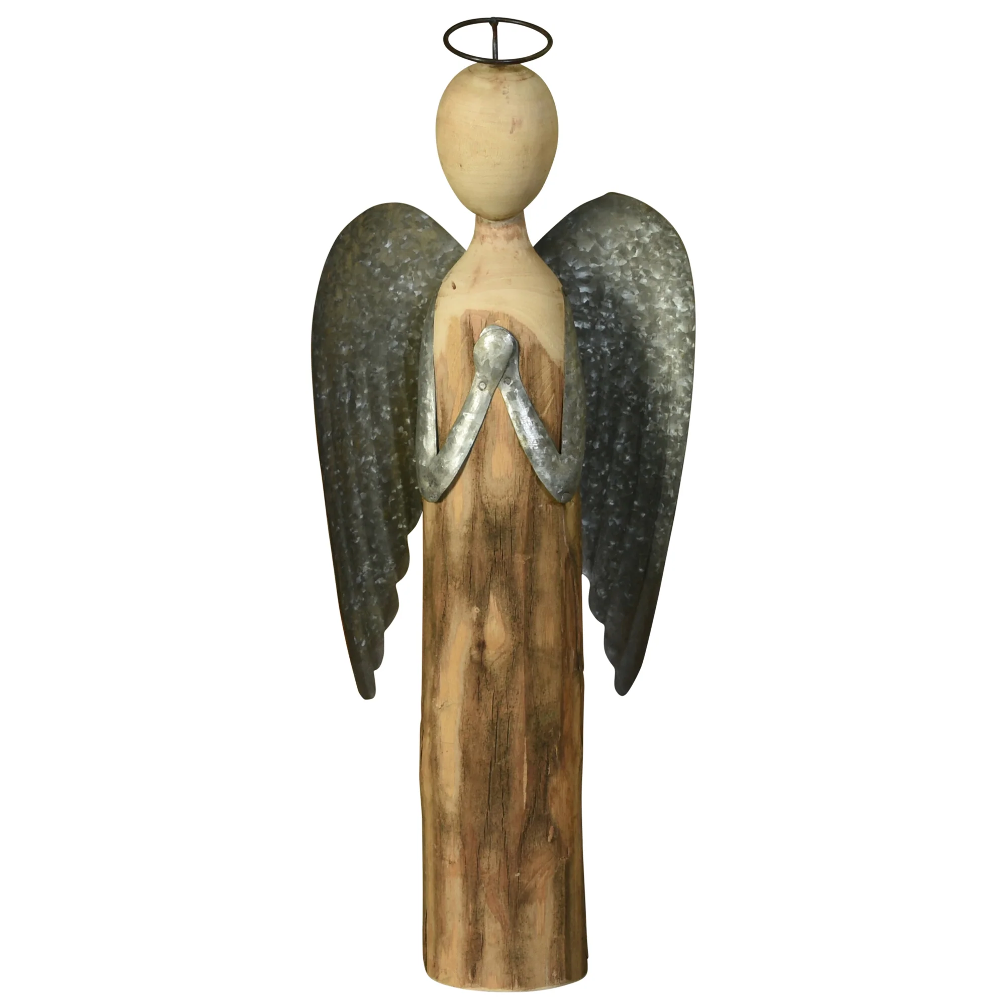 Angel at Prayer, Wood & Metal - Large By HomArt - Image 2