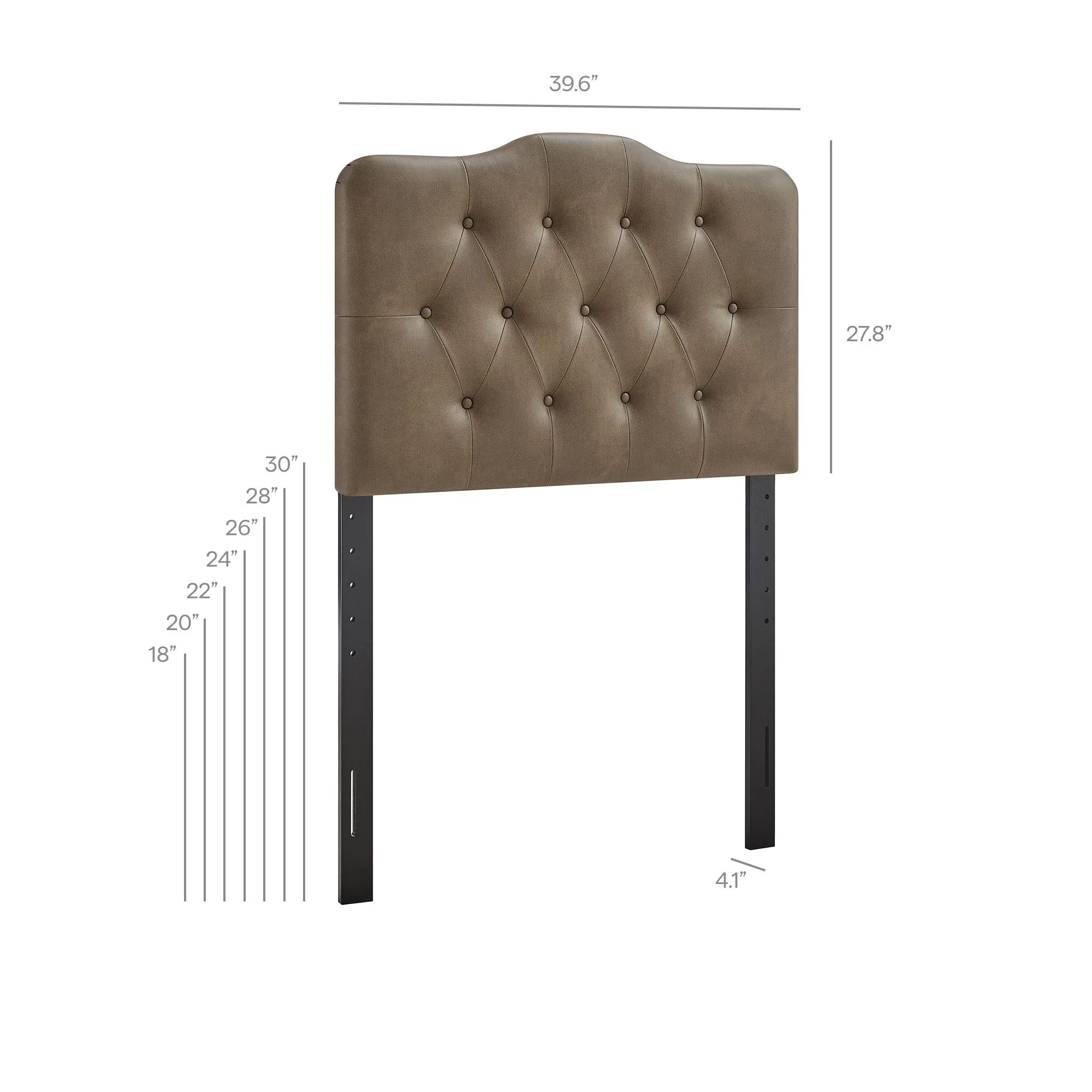 Annabel Faux Leather Twin Headboard by Modway - Image 8
