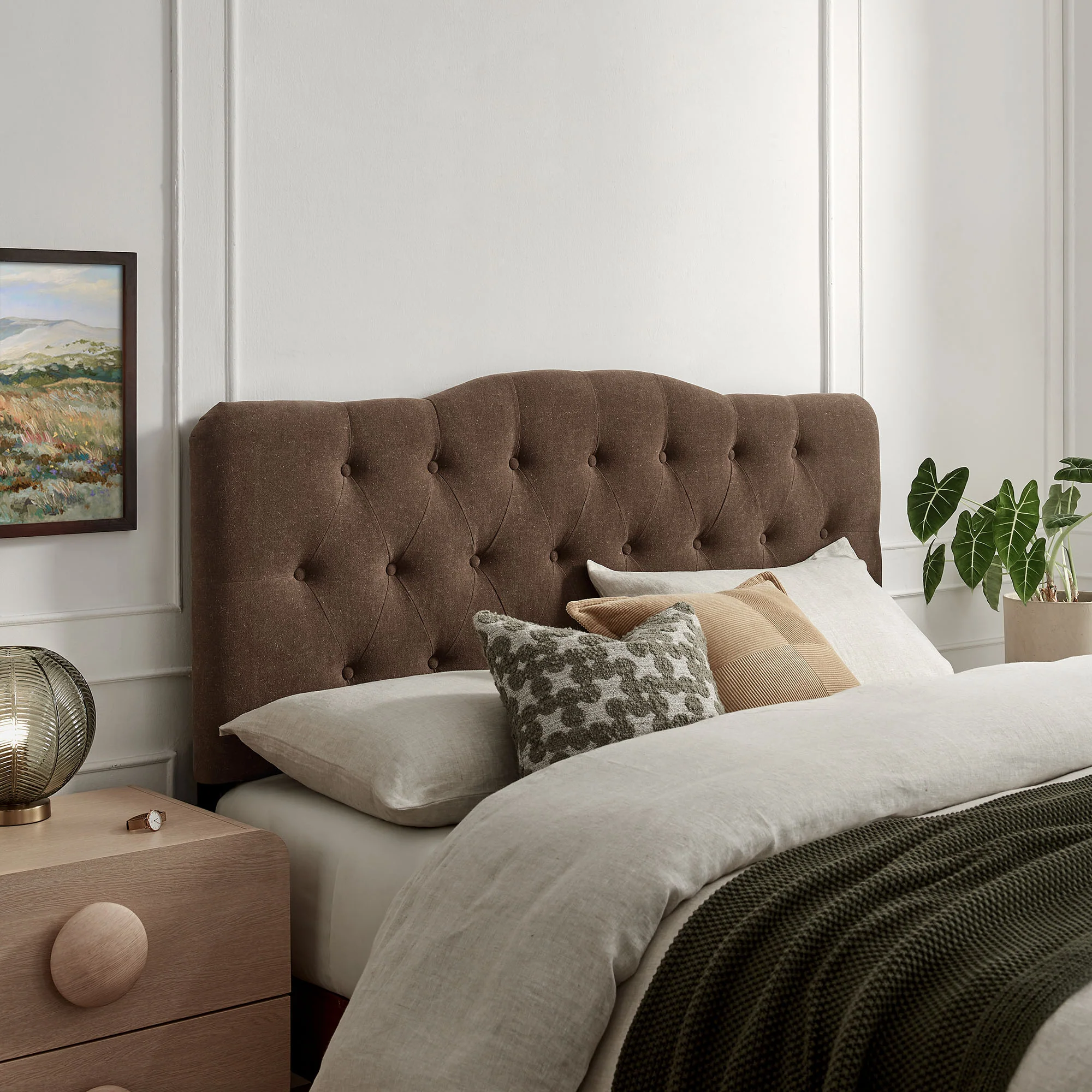 Annabel Premium Linen Blend Full Headboard by Modway - Image 14
