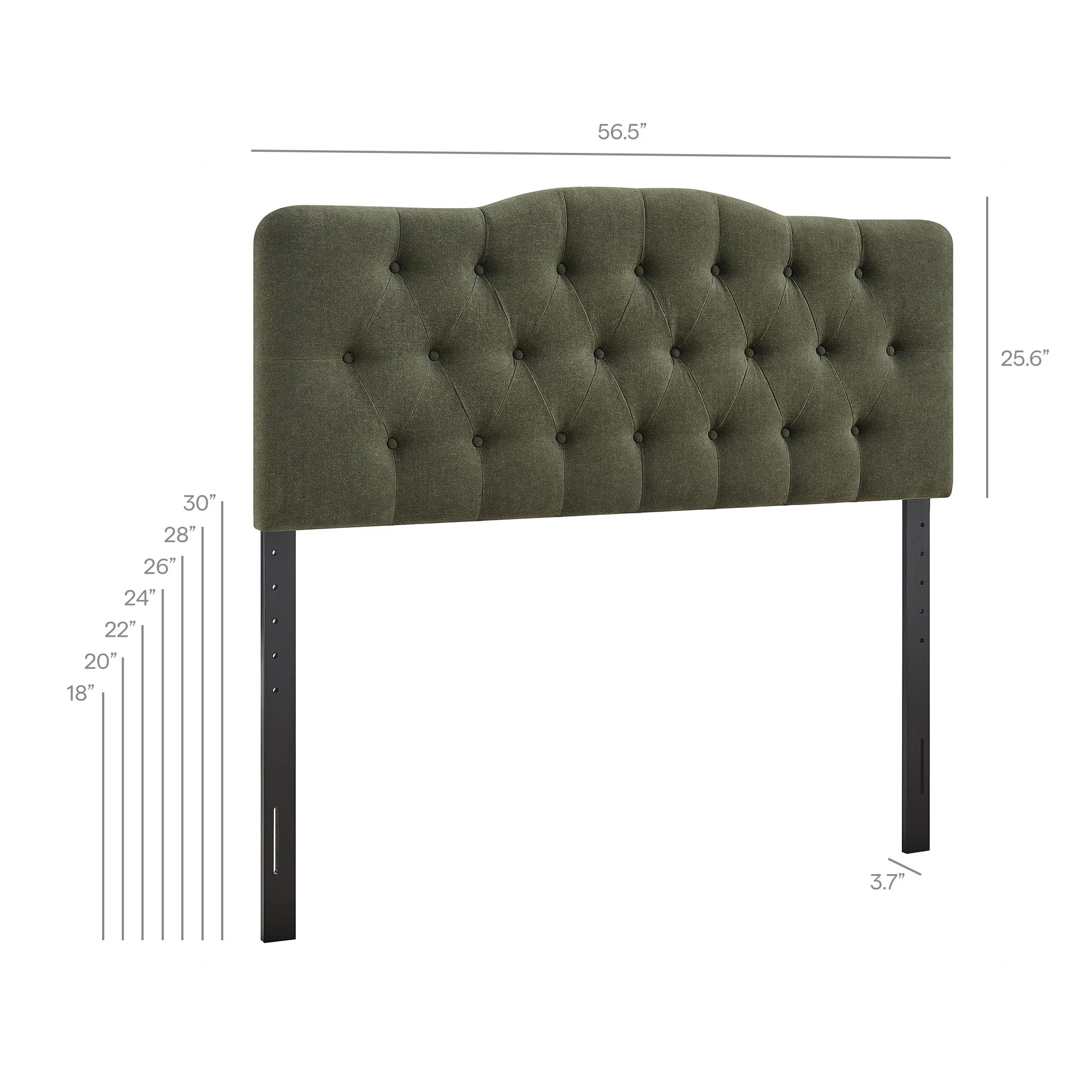 Annabel Premium Linen Blend Full Headboard by Modway - Image 40