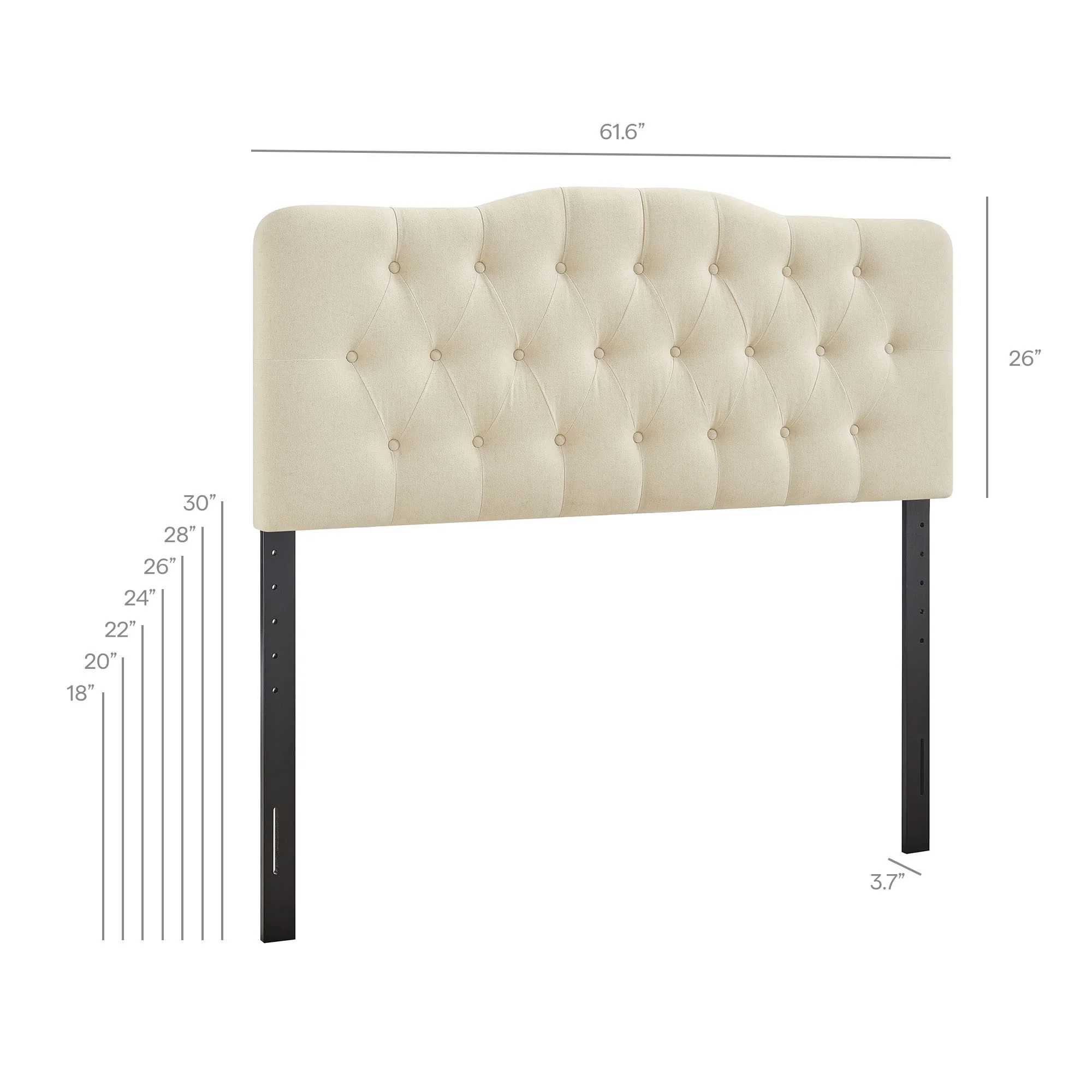 Annabel Premium Linen Blend Queen Headboard by Modway - Image 32