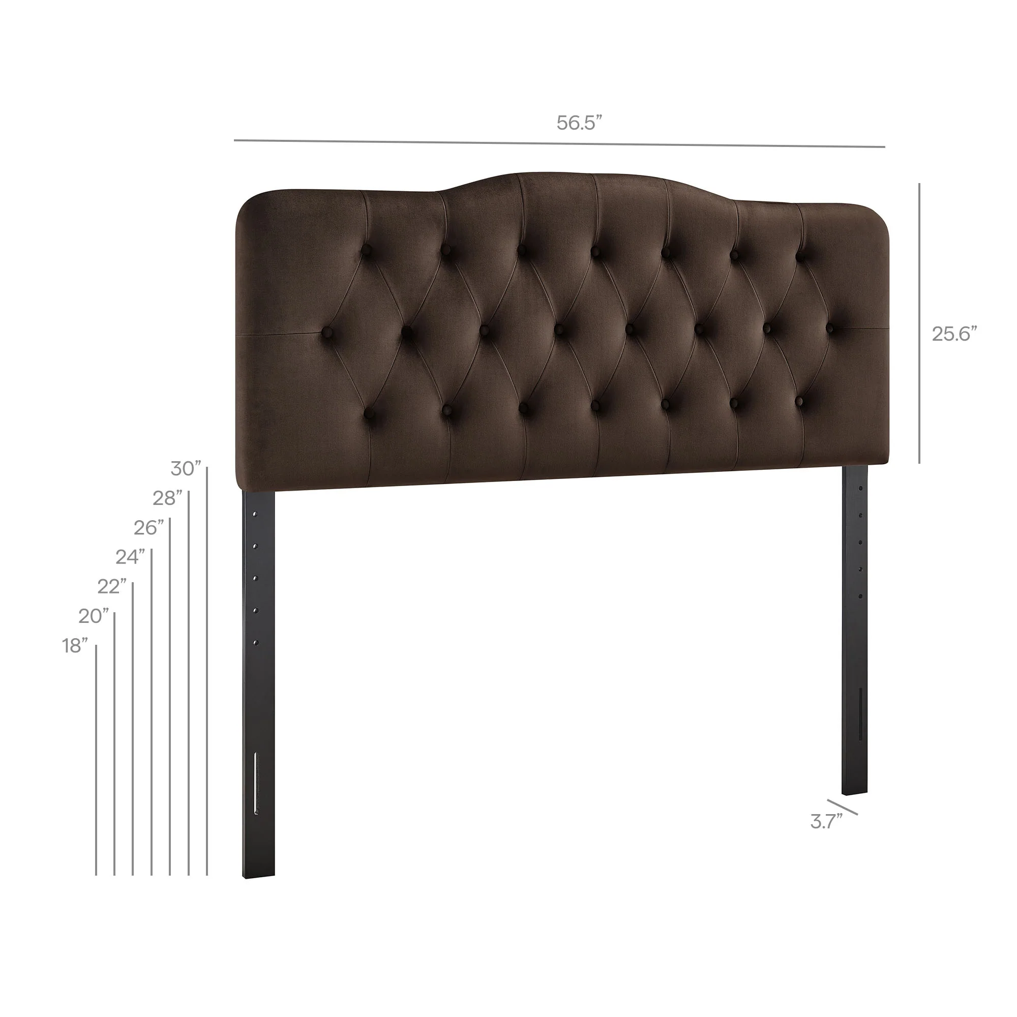 Annabel Stain-Resistant Performance Velvet Full Headboard by Modway - Image 24