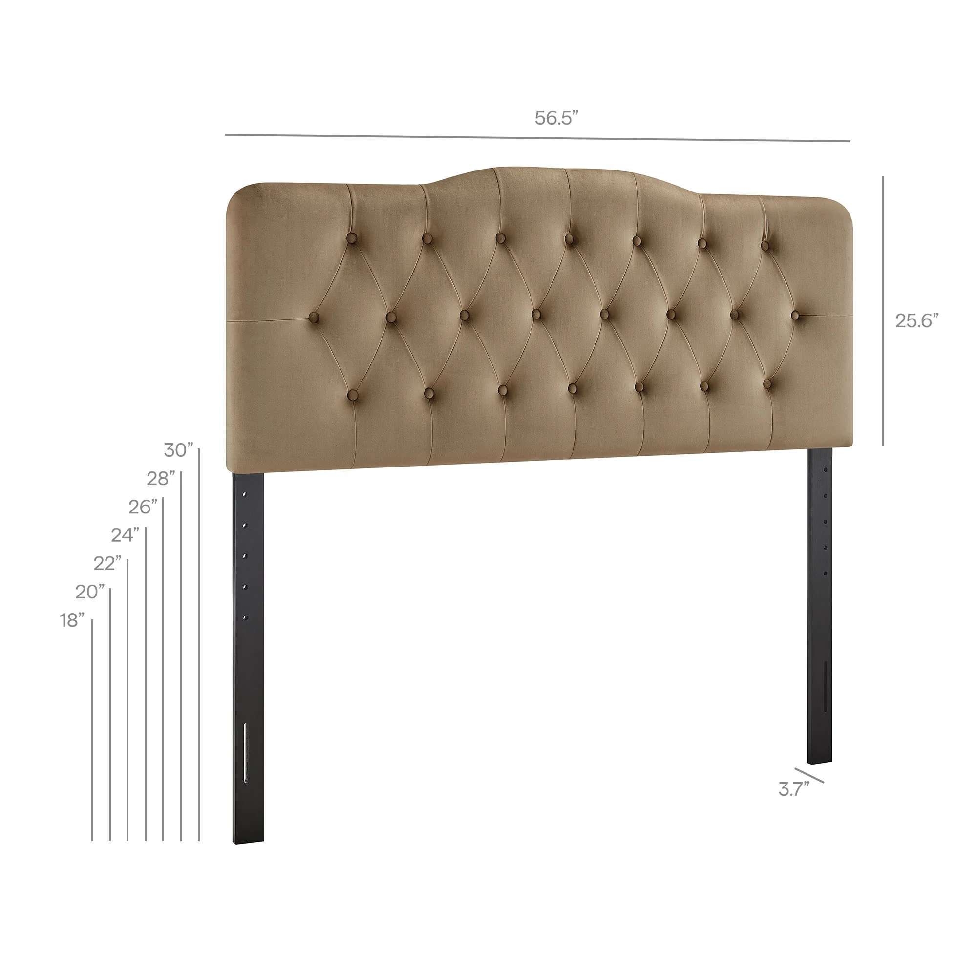 Annabel Stain-Resistant Performance Velvet Full Headboard by Modway - Image 40
