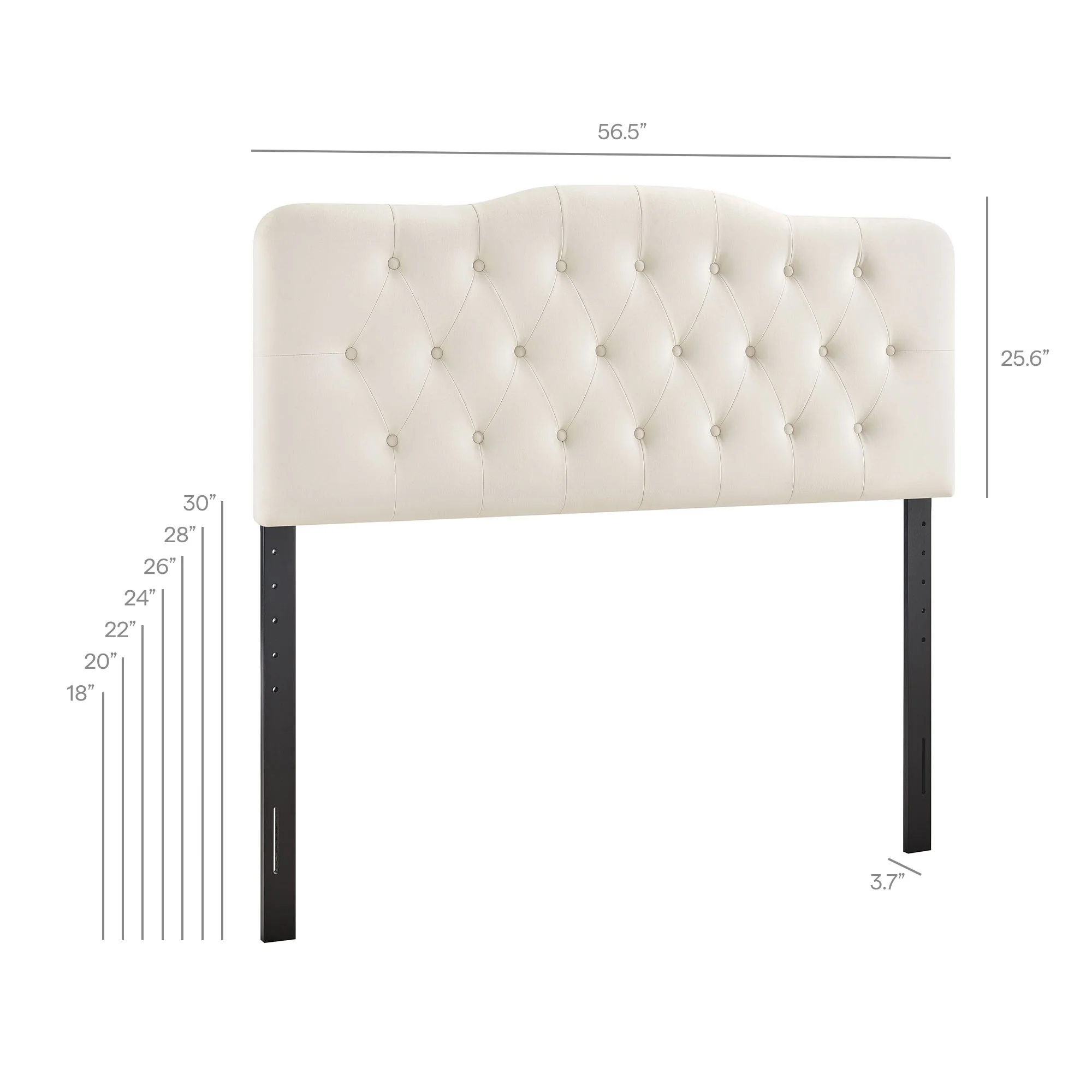 Annabel Stain-Resistant Performance Velvet Full Headboard by Modway - Image 8