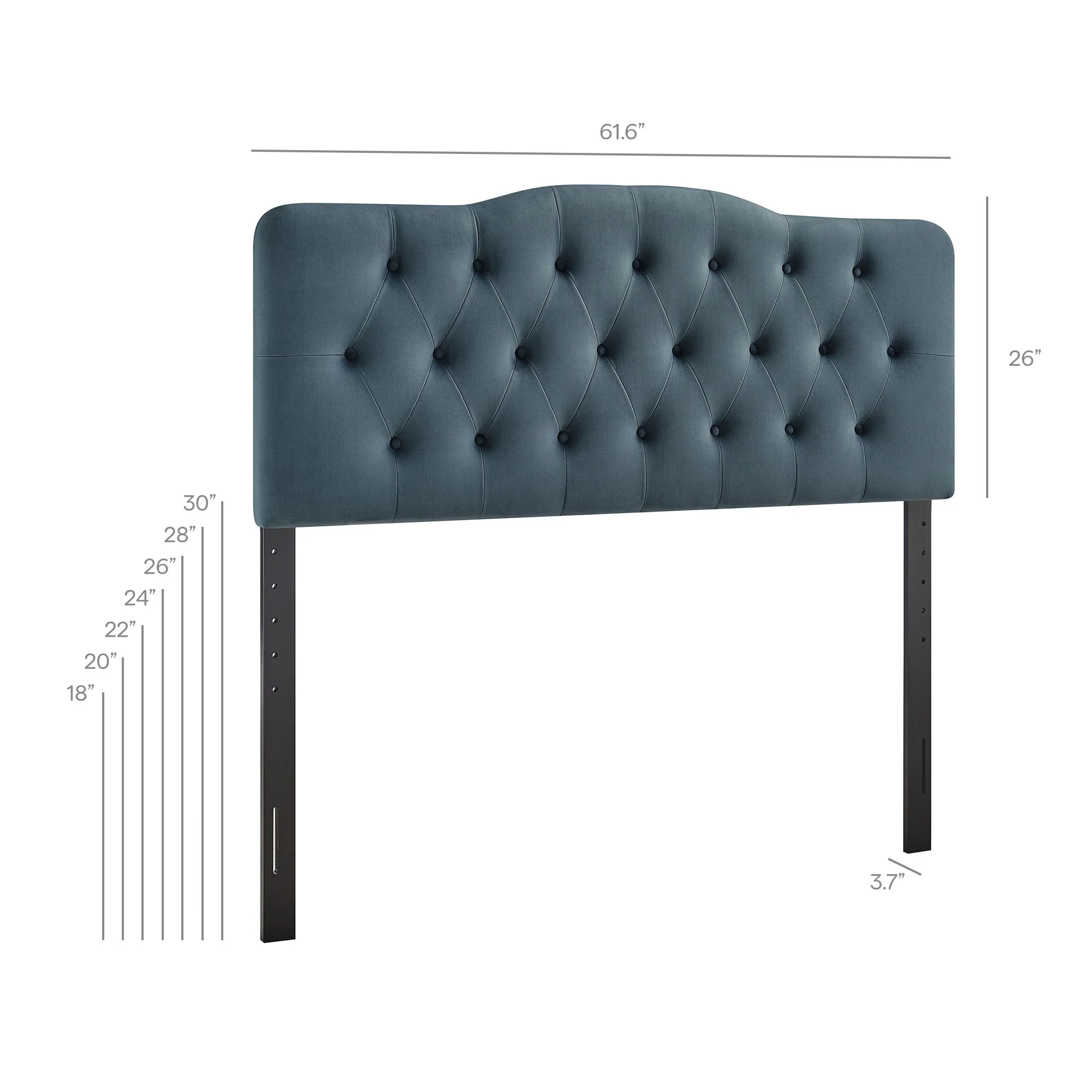 Annabel Stain-Resistant Performance Velvet Queen Headboard by Modway - Image 16