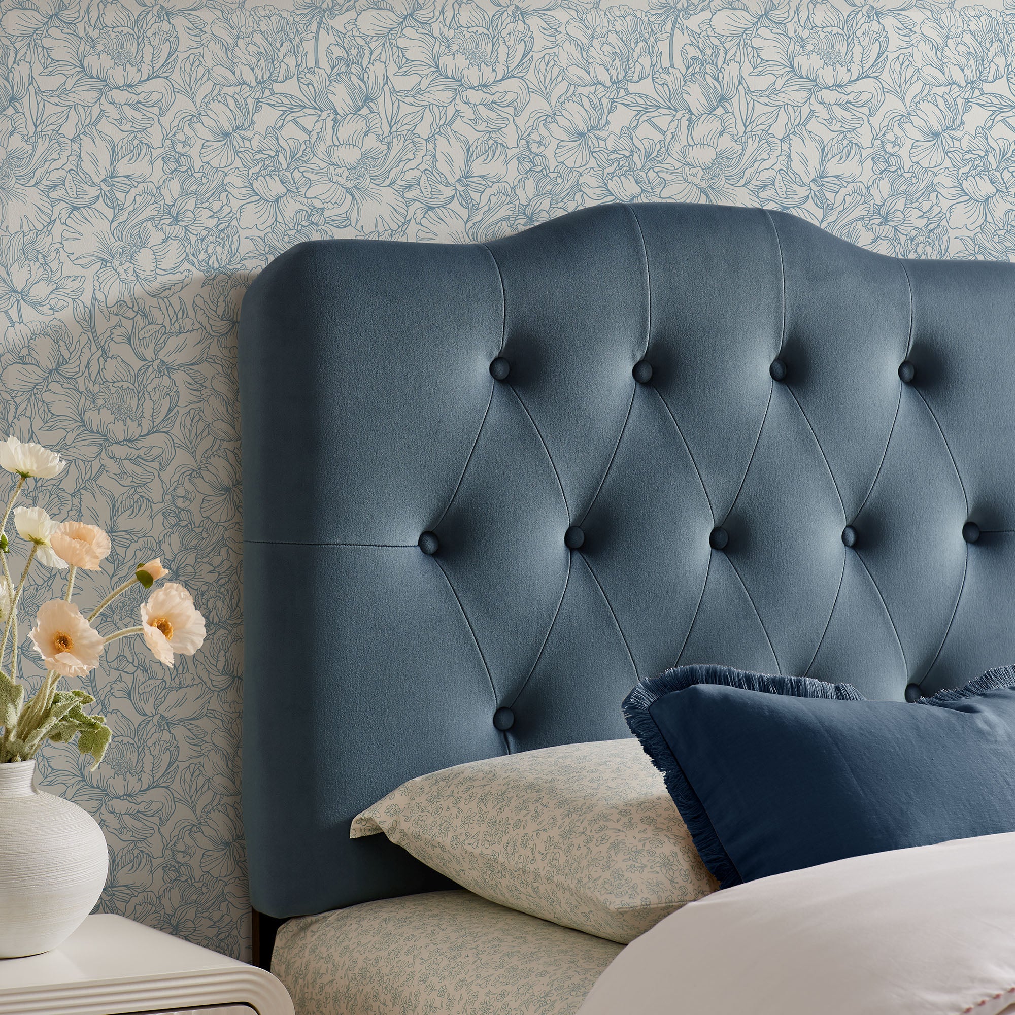 Annabel Stain-Resistant Performance Velvet Twin Headboard by Modway - Image 13