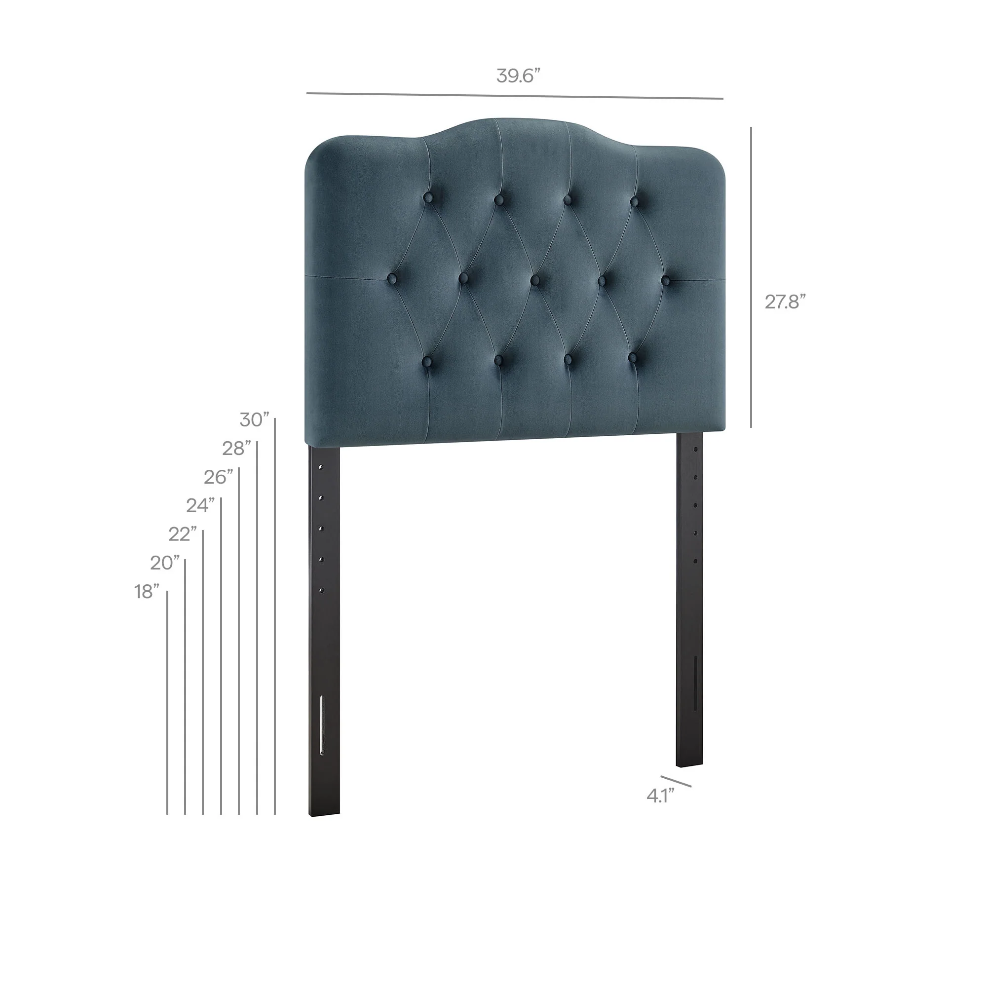 Annabel Stain-Resistant Performance Velvet Twin Headboard by Modway - Image 16
