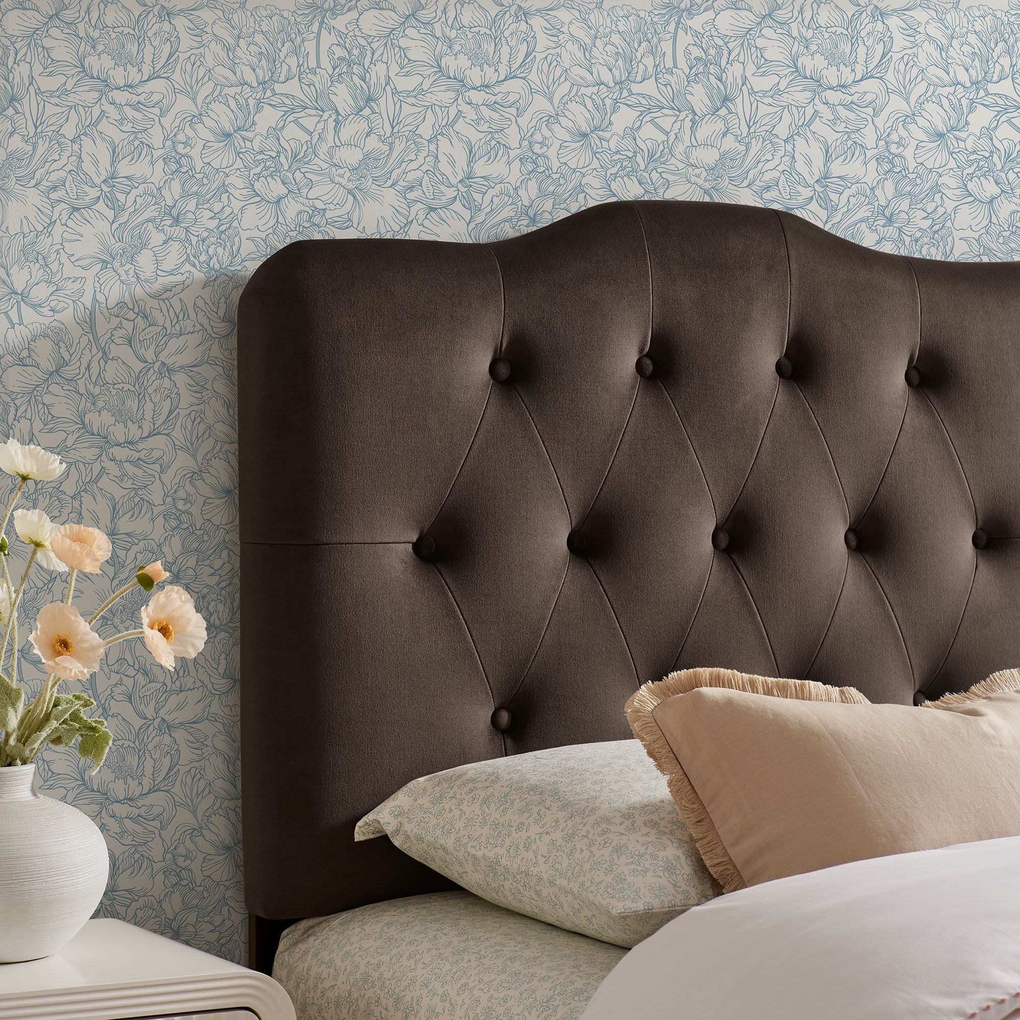 Annabel Stain-Resistant Performance Velvet Twin Headboard by Modway - Image 21