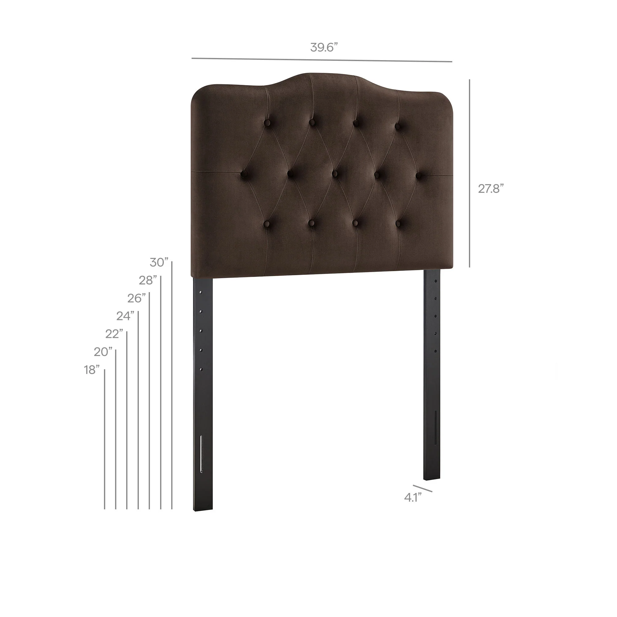 Annabel Stain-Resistant Performance Velvet Twin Headboard by Modway - Image 24