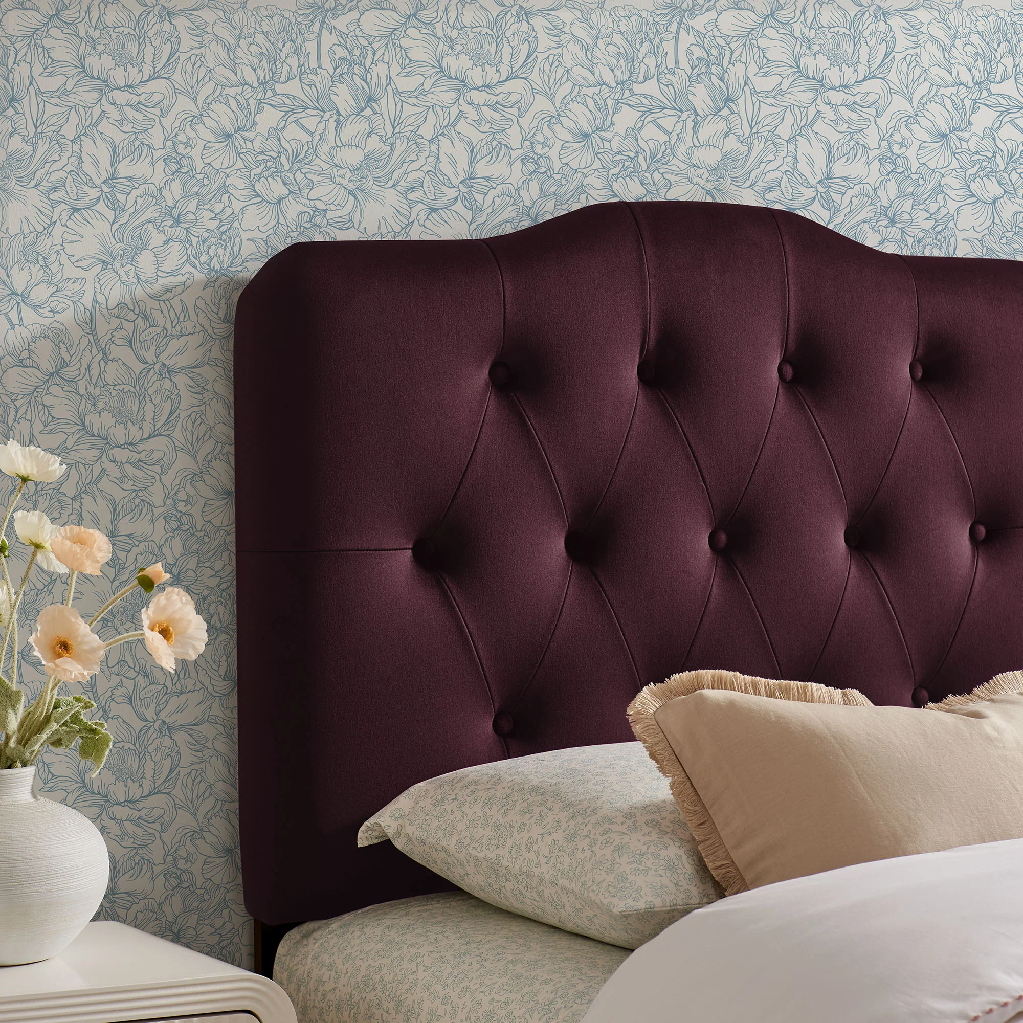 Annabel Stain-Resistant Performance Velvet Twin Headboard by Modway - Image 29