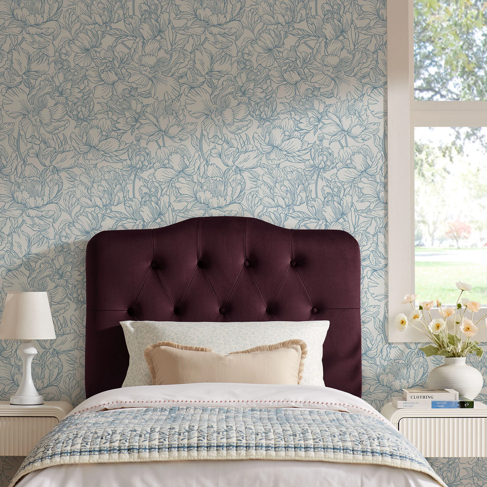Annabel Stain-Resistant Performance Velvet Twin Headboard by Modway - Image 30